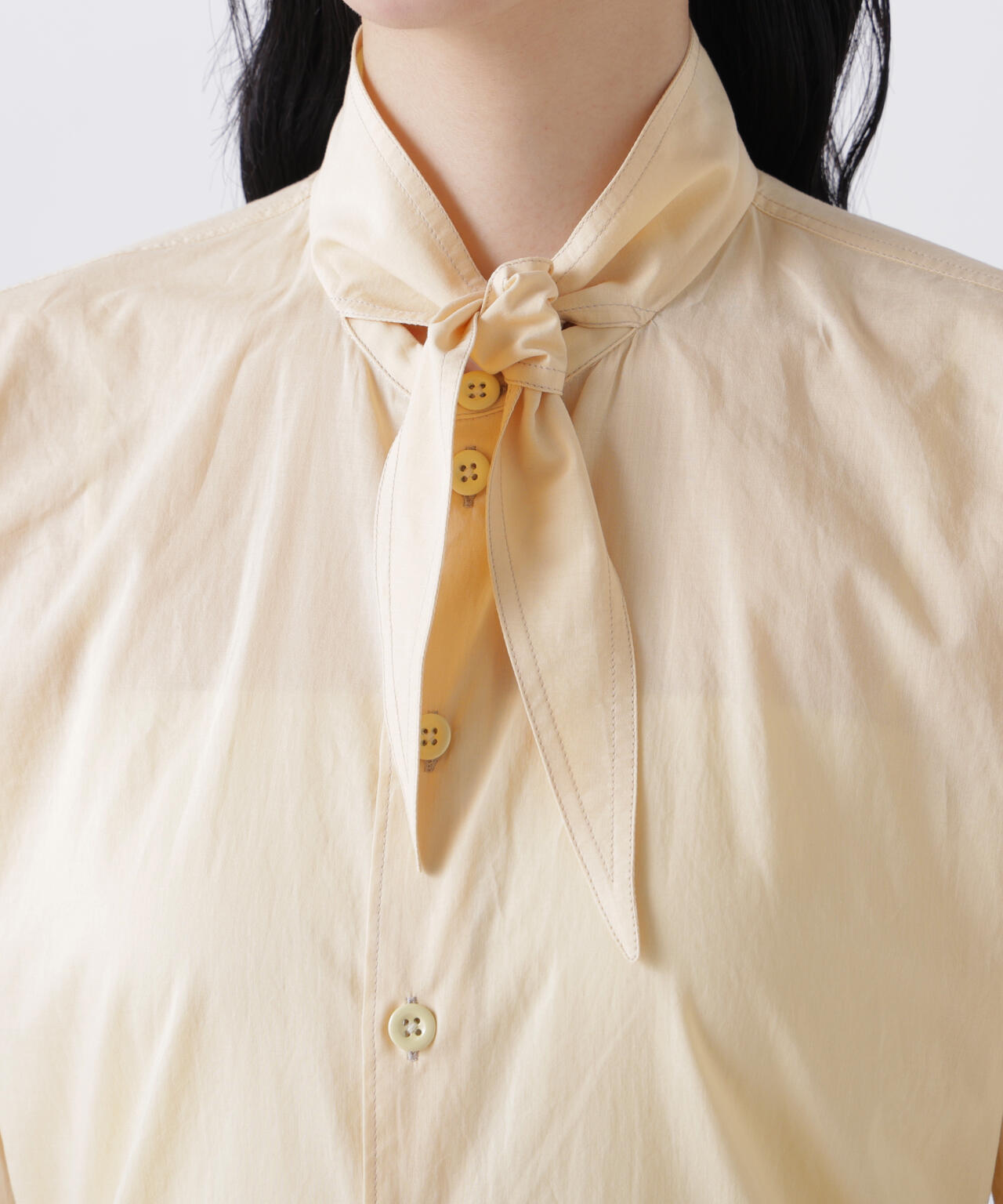 LEMAIRE / SHORT SLEEVE SHIRT WITH FOULARD