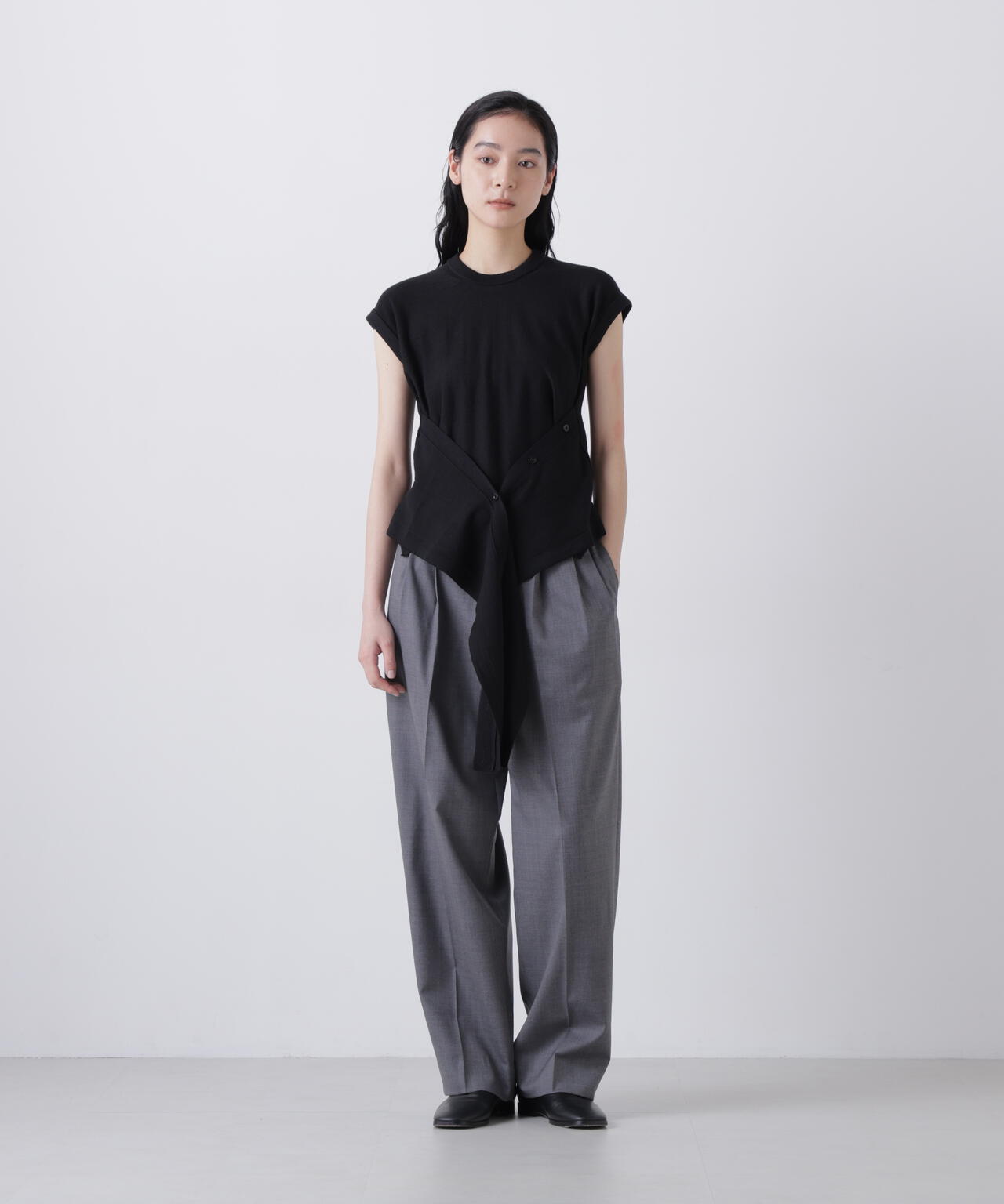 LEMAIRE / SLEEVELESS BUTTONED TOP