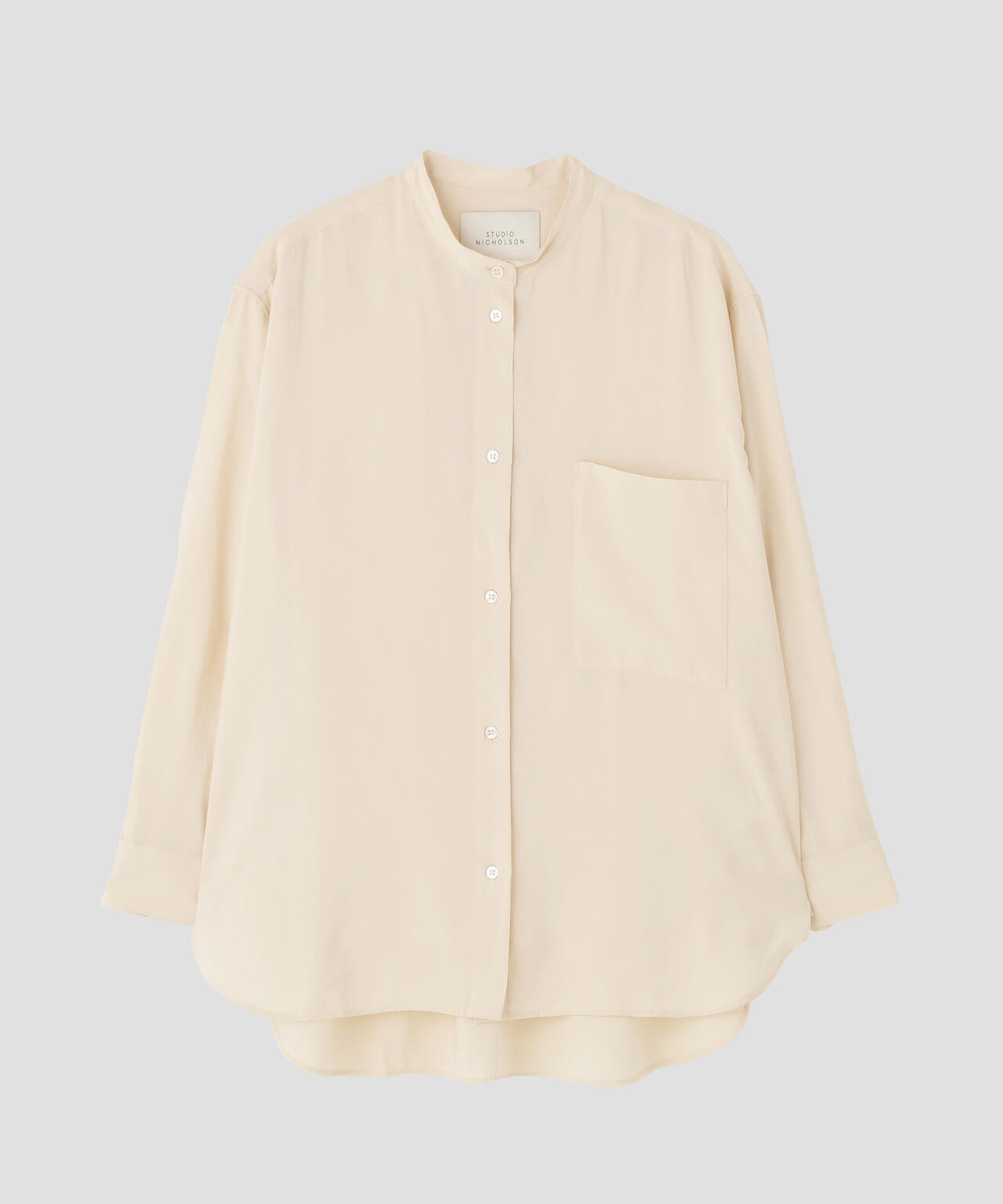 STUDIO NICHOLSON / POWDER HANDLE MODAL SHEER SHIRT