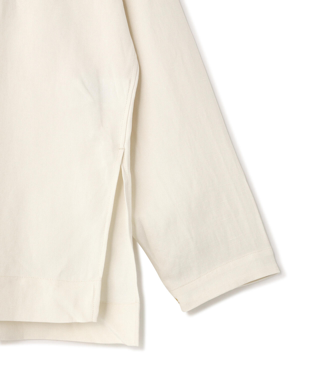 STUDIO NICHOLSON / VINTAGE SOFT LINEN UNISEX GRANDAD COLLAR SHIRT