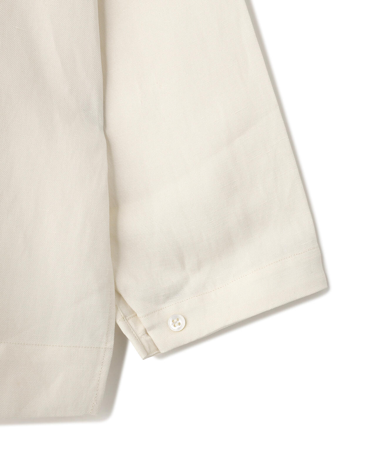 STUDIO NICHOLSON / VINTAGE SOFT LINEN UNISEX GRANDAD COLLAR SHIRT