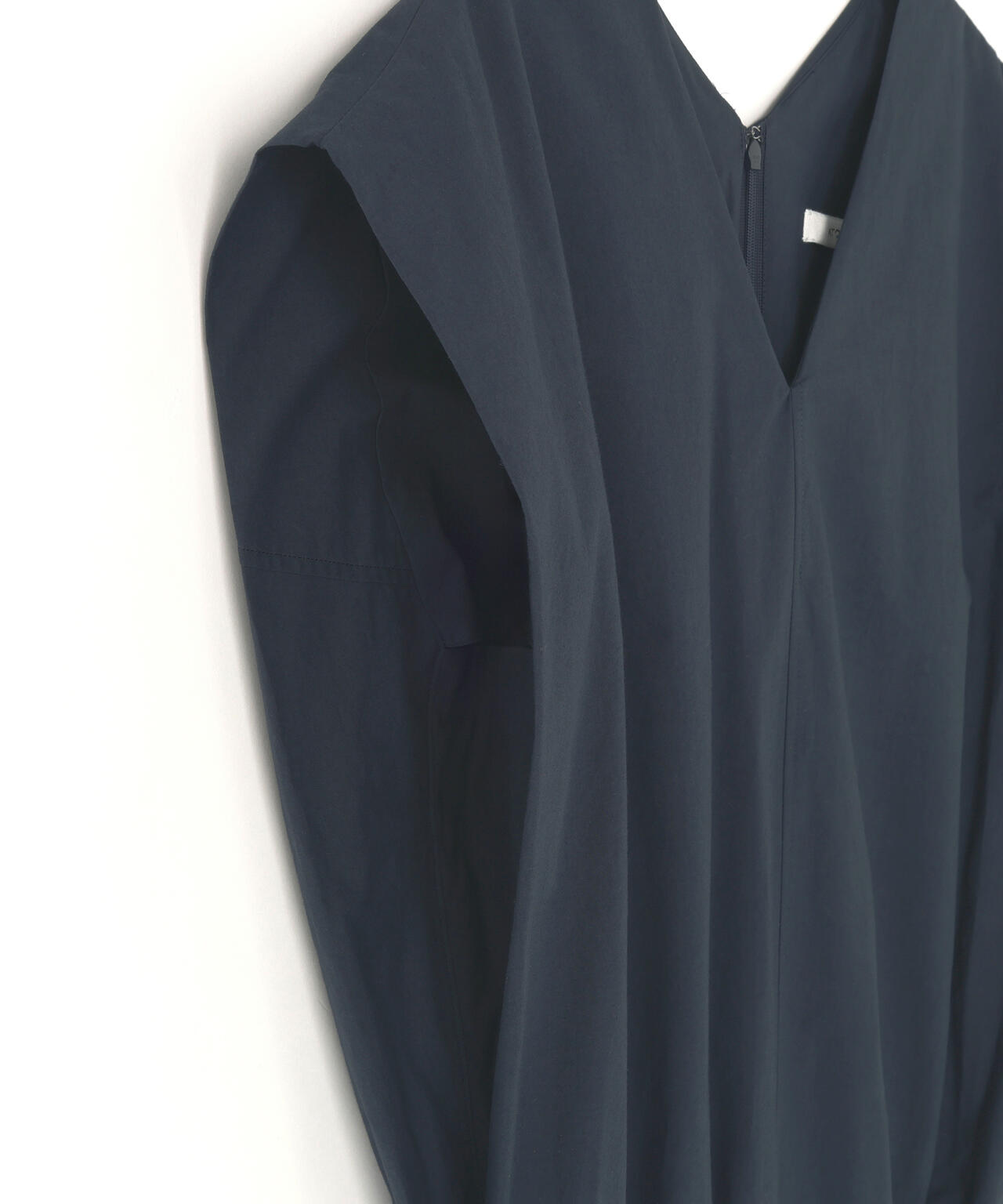 ATON / COTTON BROAD FRENCH SLEEVE DRESS