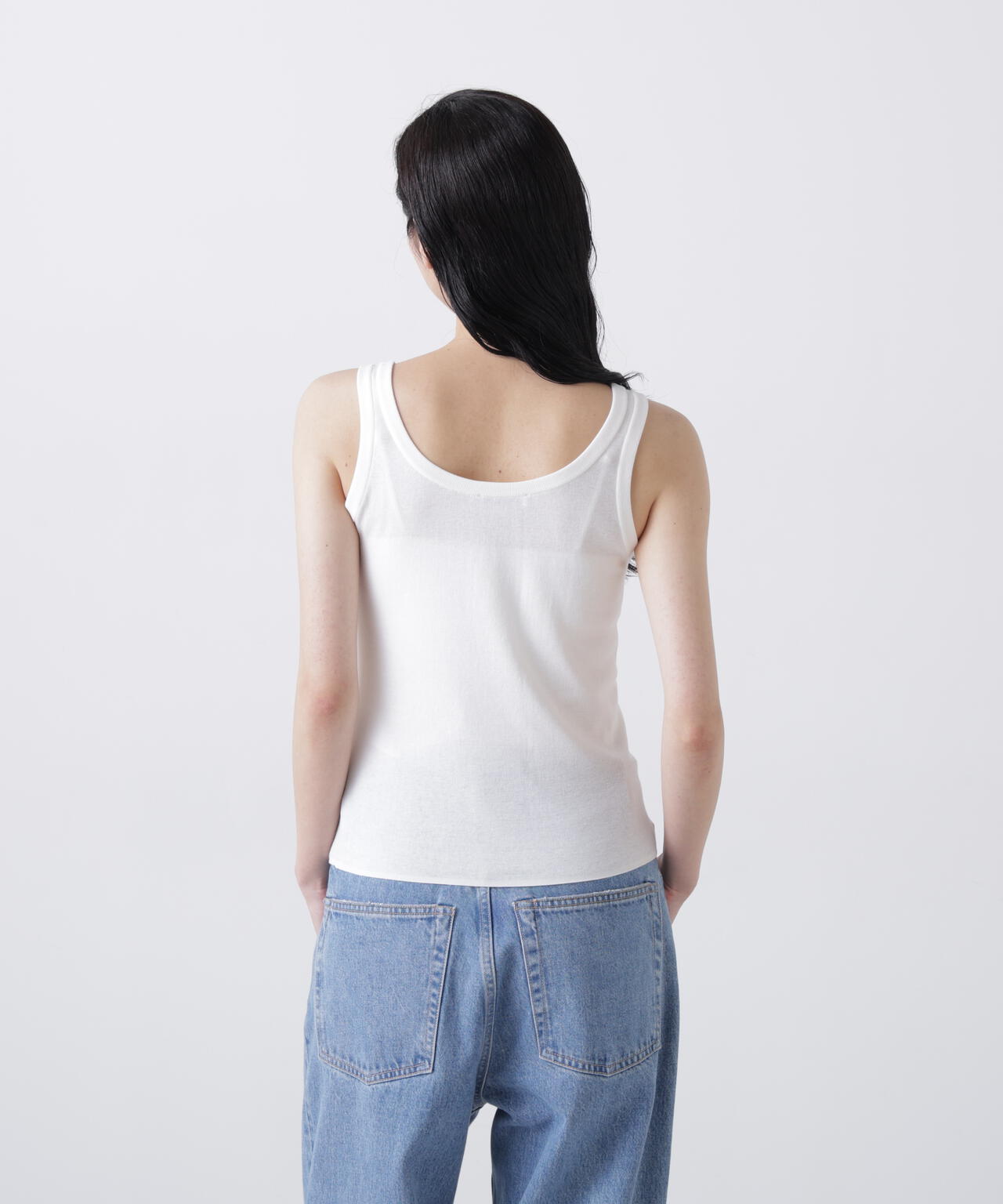 ATON / FRESCA CIRCULAR RIB TANK TOP