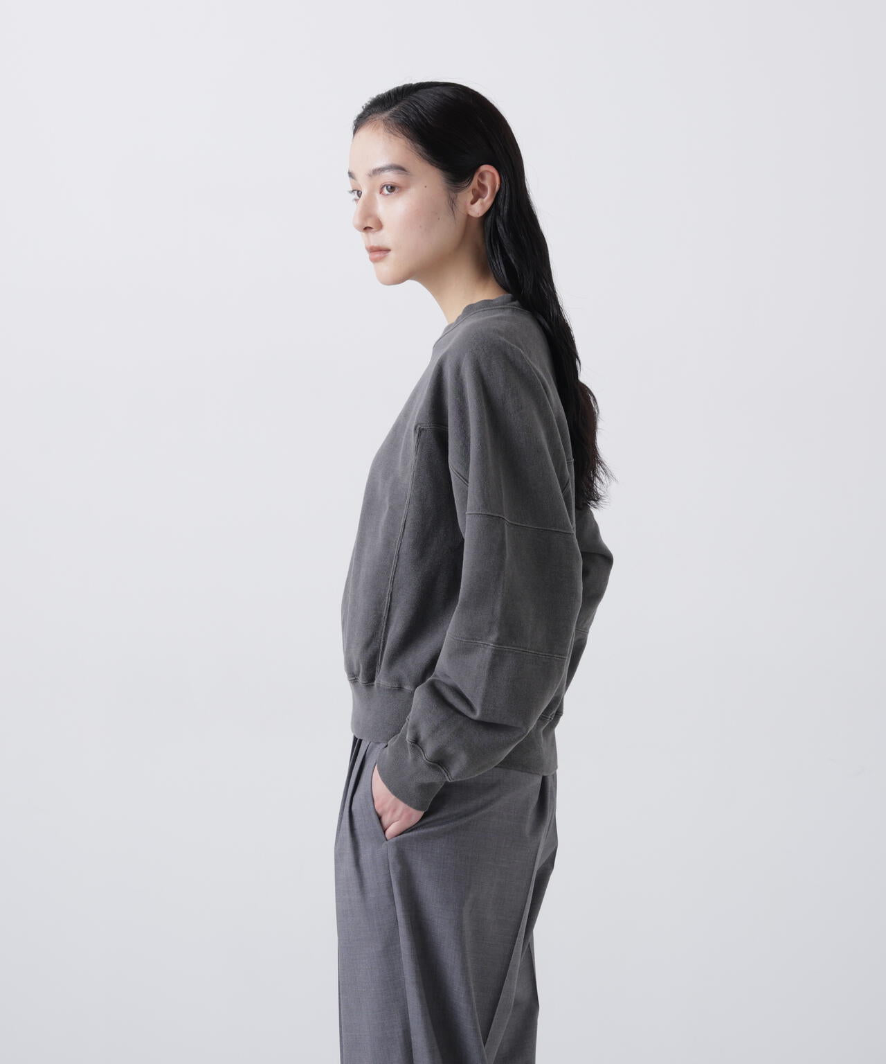blurhms / LIGHT SWEAT PANEL PULLOVER