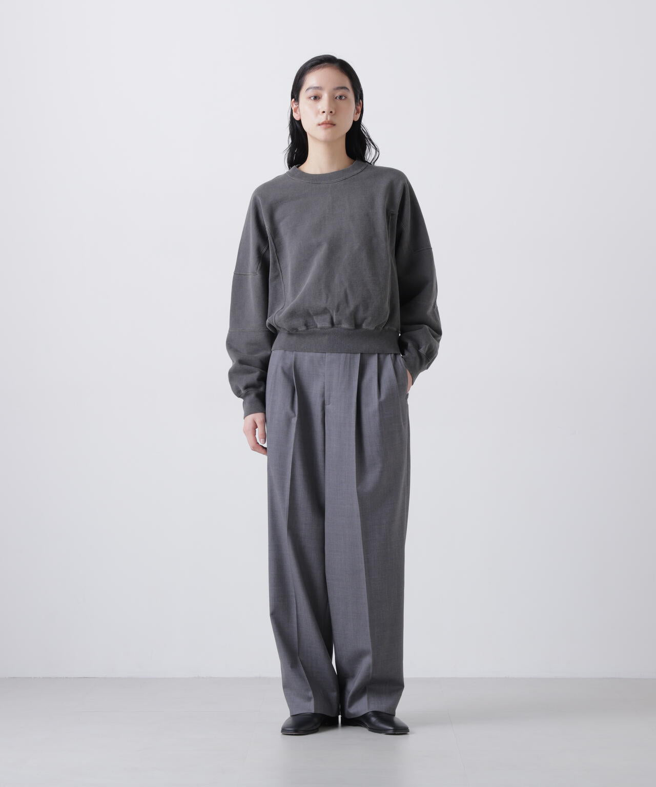 blurhms / LIGHT SWEAT PANEL PULLOVER