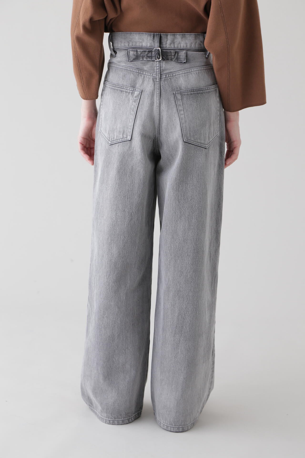 YLEVE / 13.5oz DENIM HIGH WAIST WIDE FADE