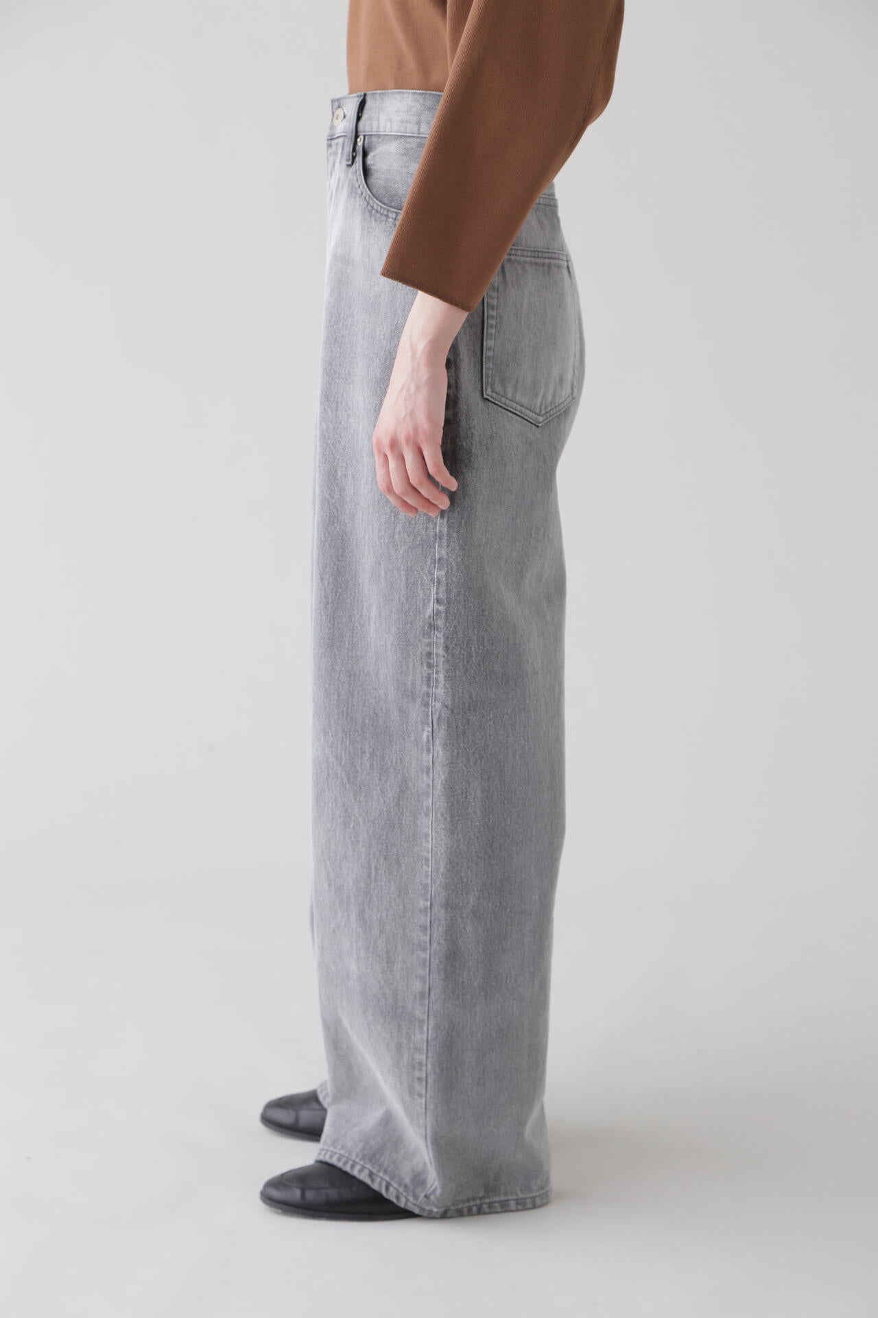 YLEVE / 13.5oz DENIM HIGH WAIST WIDE FADE