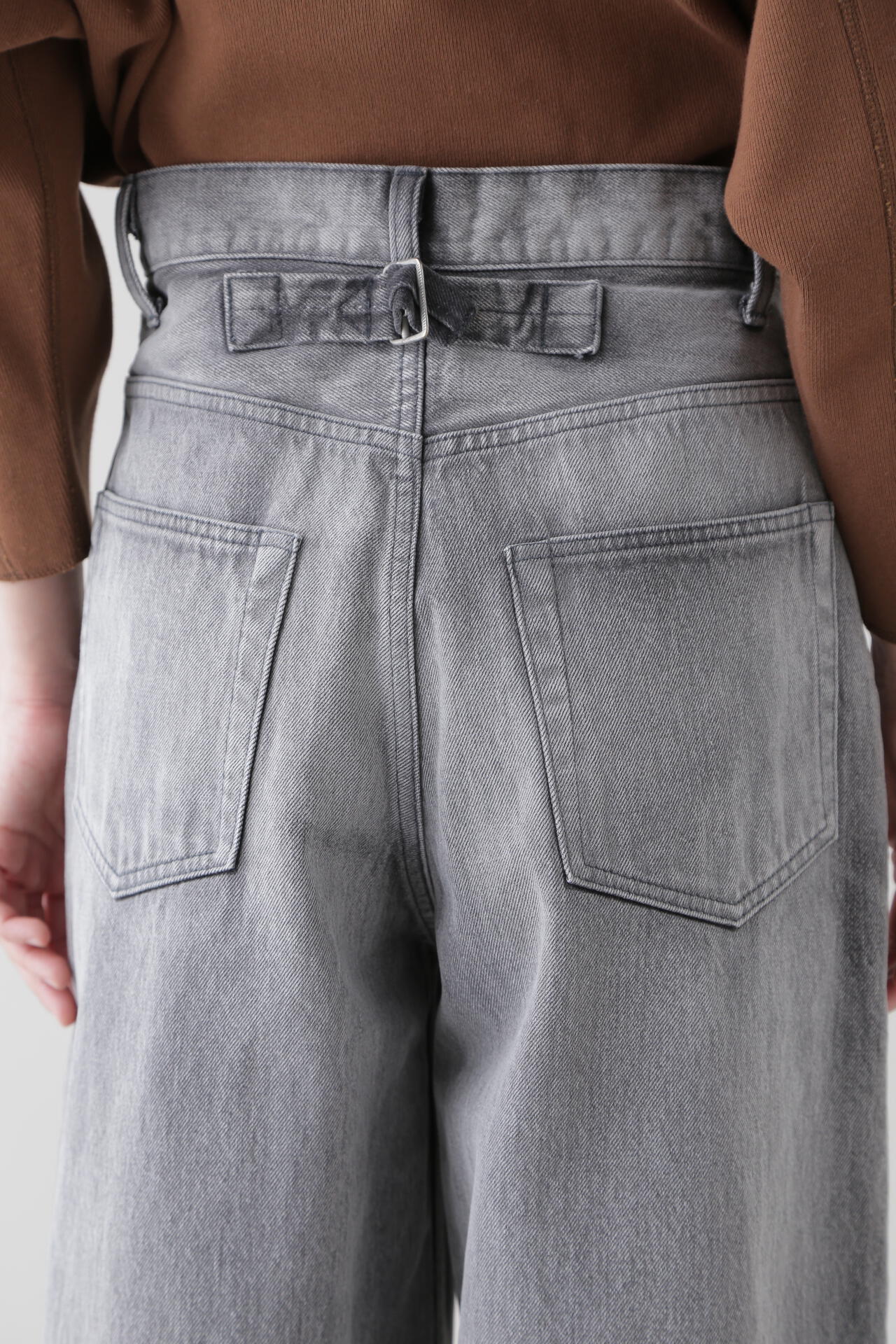 YLEVE / 13.5oz DENIM HIGH WAIST WIDE FADE