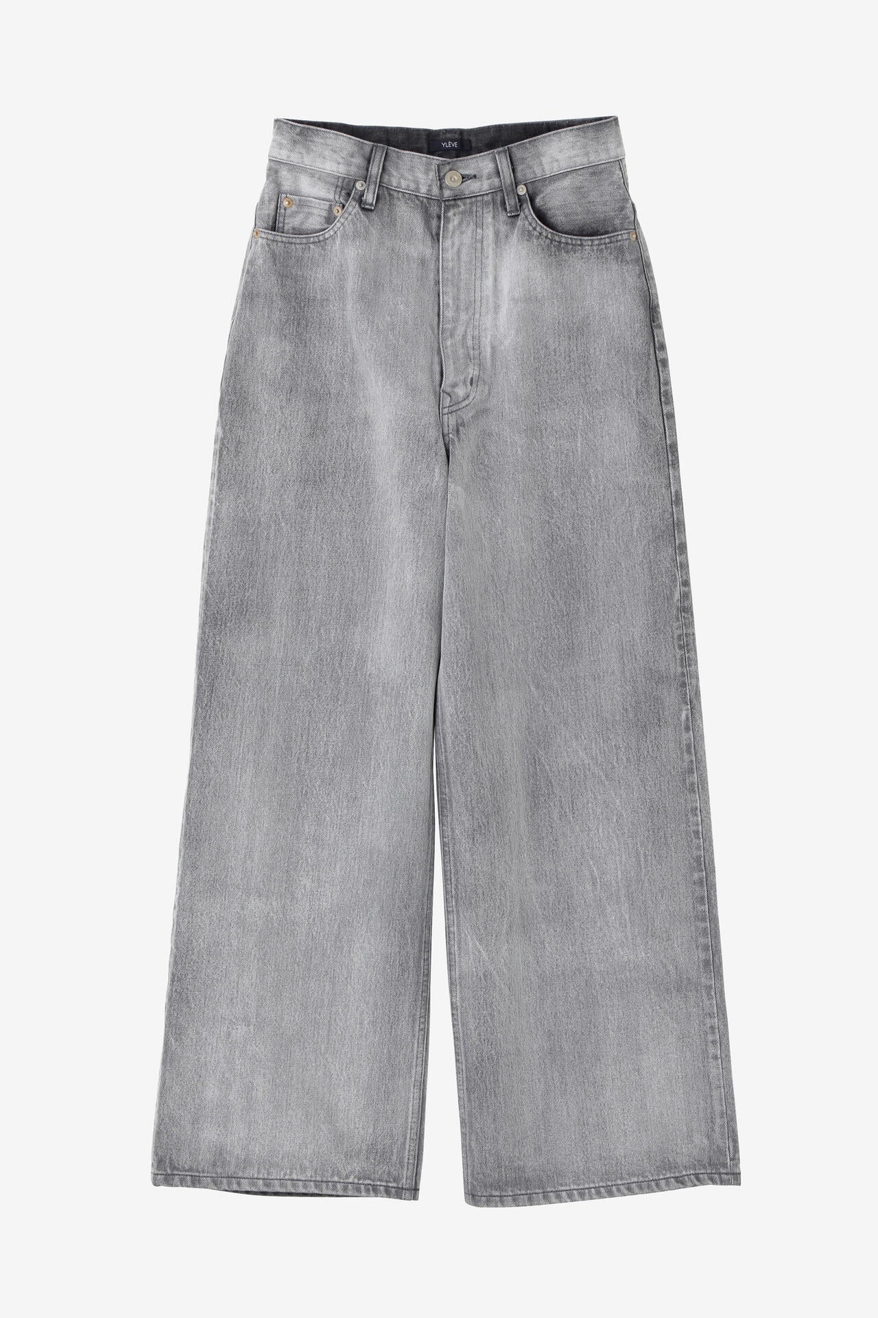 YLEVE / 13.5oz DENIM HIGH WAIST WIDE FADE