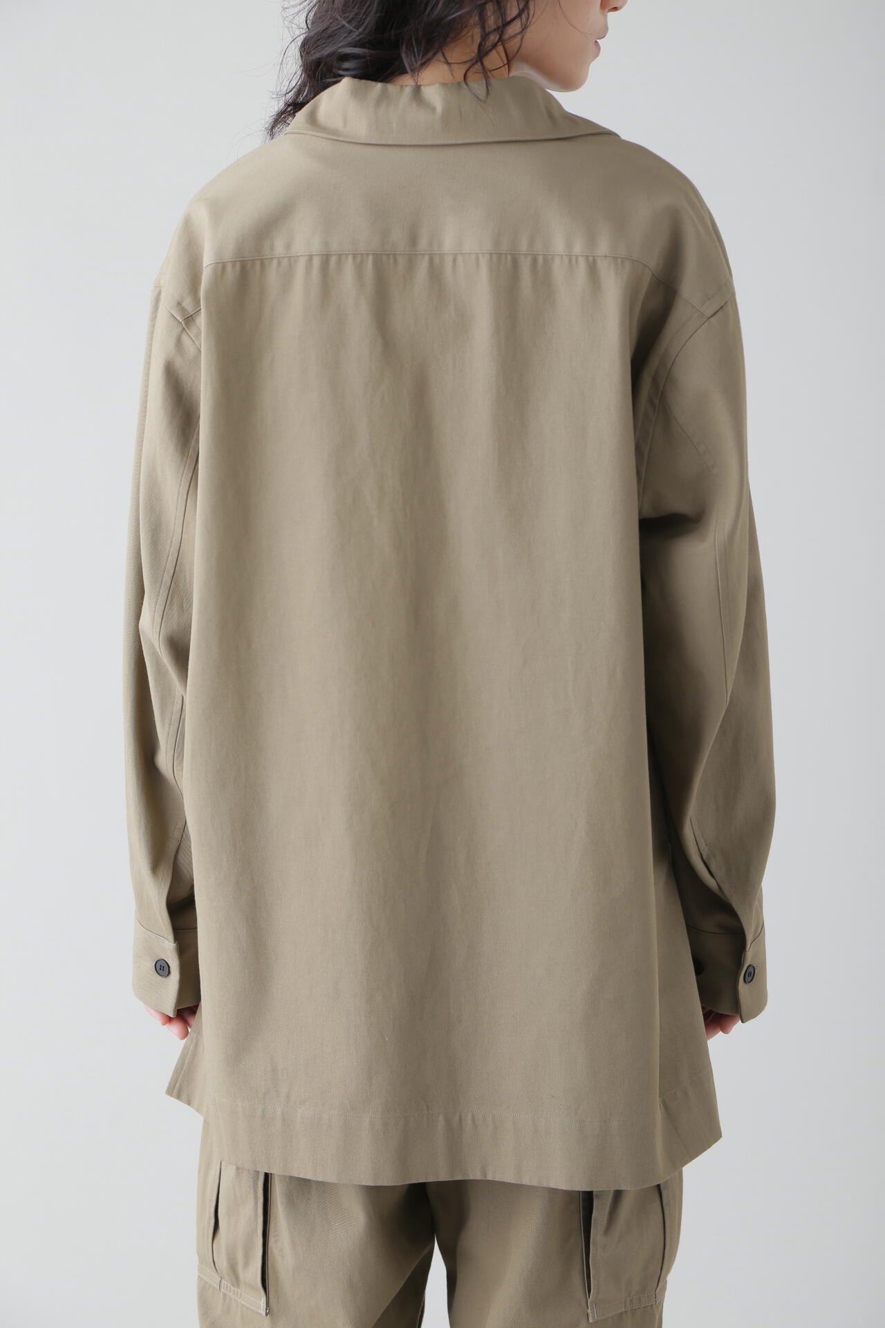 YLEVE / COTTON LINEN HIGH TWIST GABARDINE TUNIC
