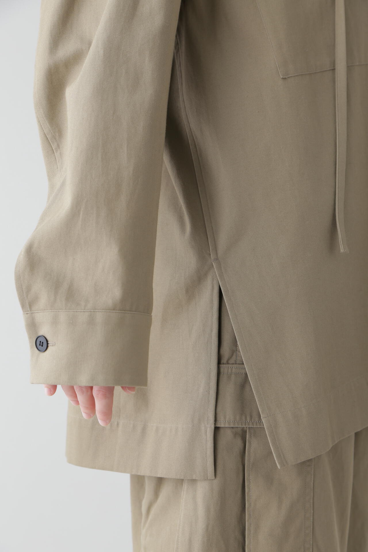 YLEVE / COTTON LINEN HIGH TWIST GABARDINE TUNIC