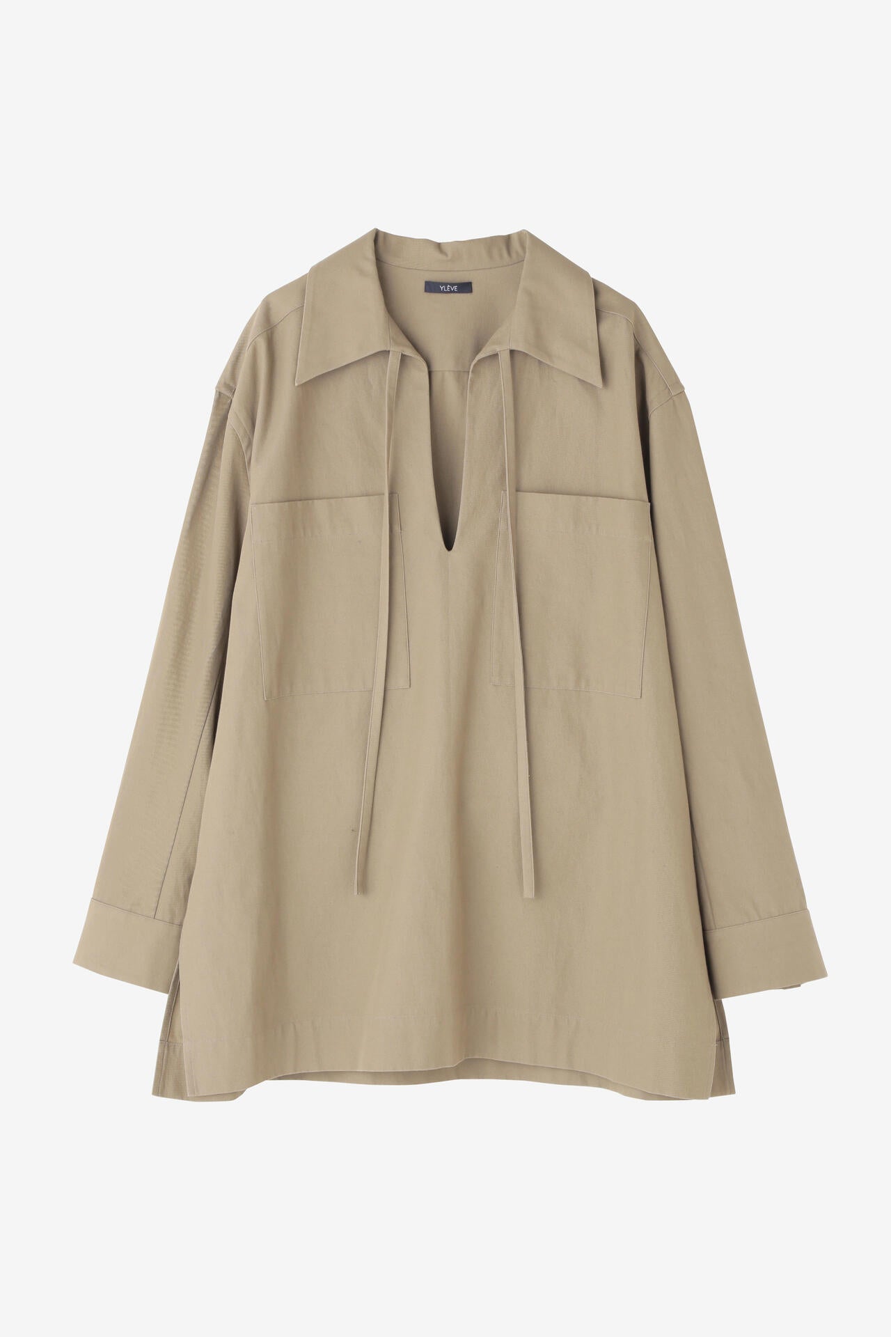 YLEVE / COTTON LINEN HIGH TWIST GABARDINE TUNIC
