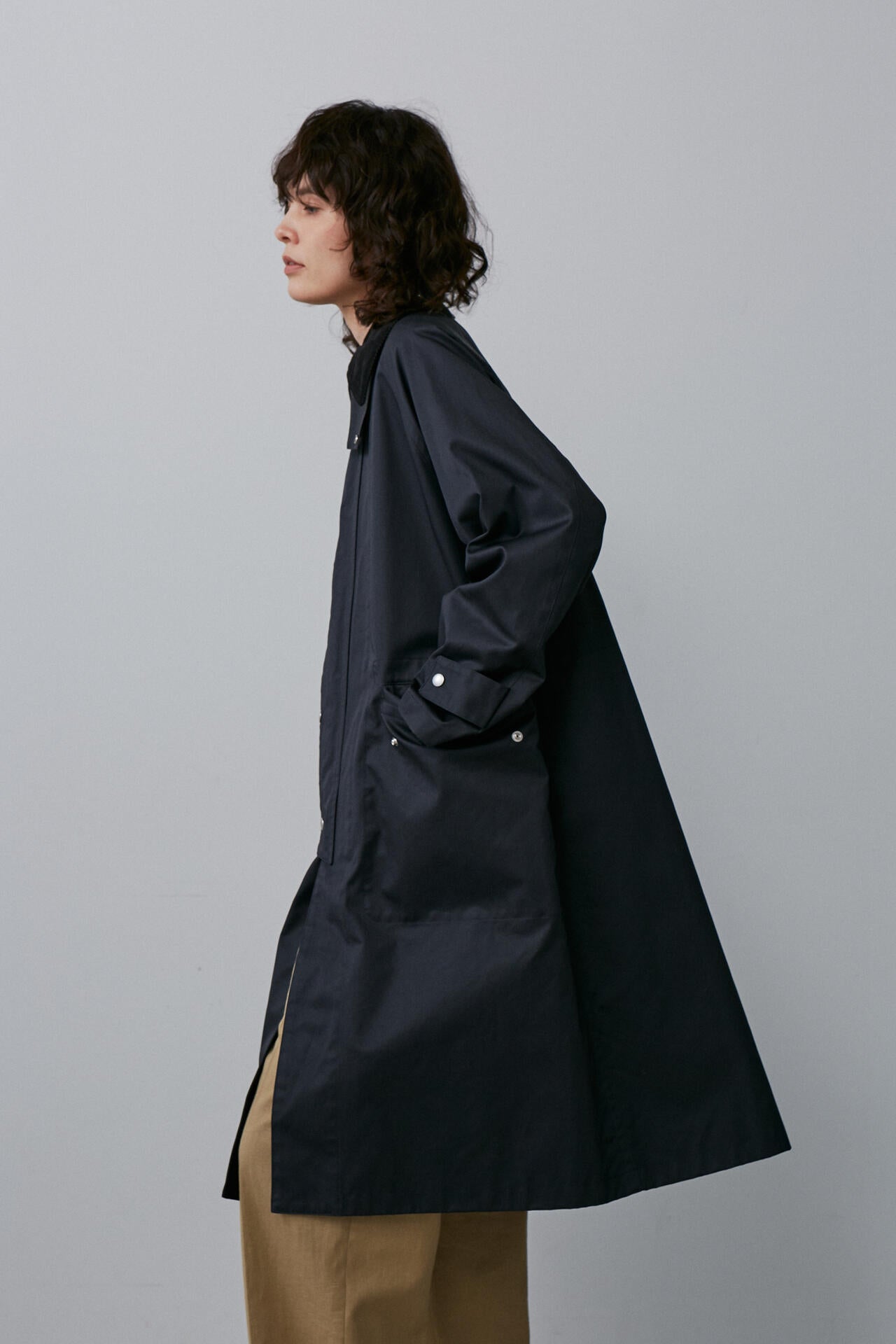YLEVE / COATED ORGANIC COTTON CHINO CO
