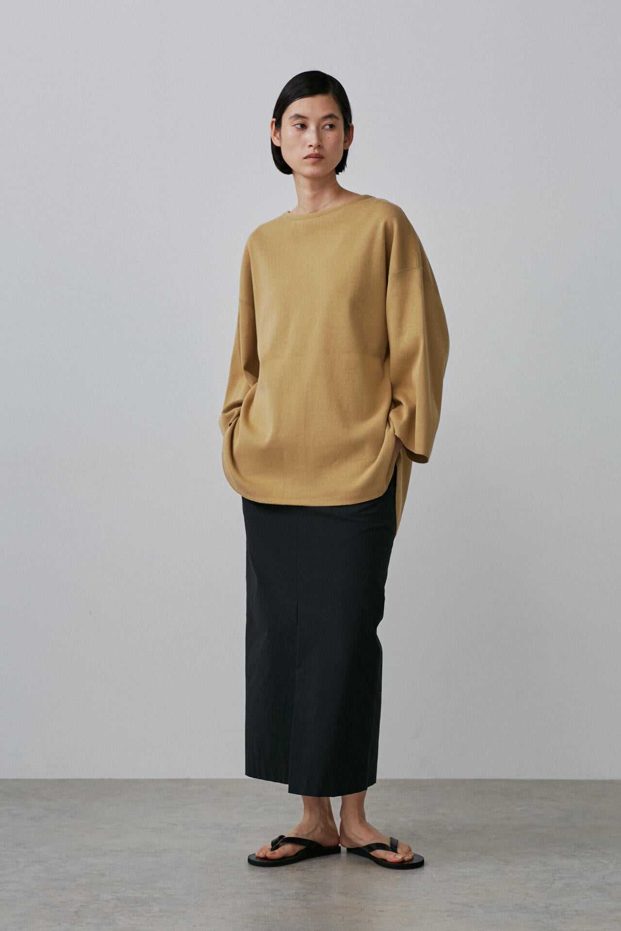 YLEVE / COTTON NYLON STRETCH WEATHER SKIRT