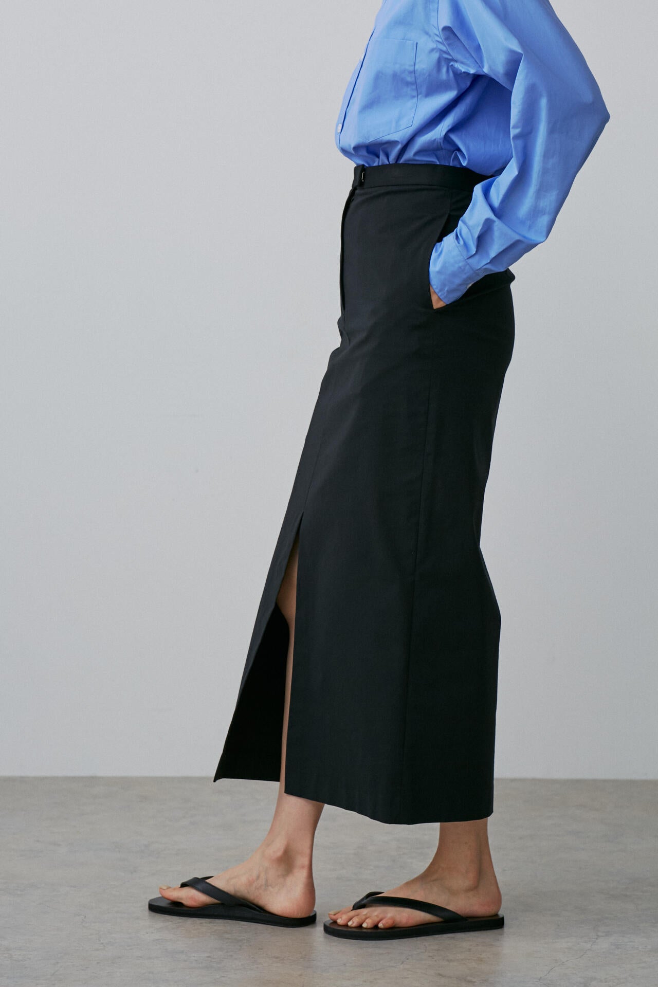 YLEVE / COTTON NYLON STRETCH WEATHER SKIRT
