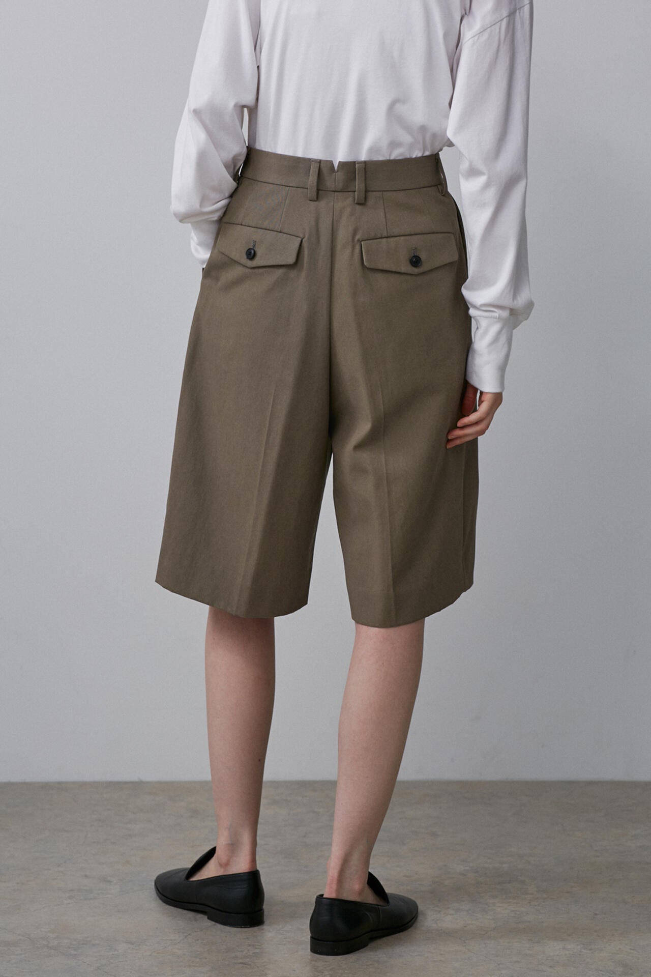 YLEVE / COTTON VOILE GABARDINE NIDOM SHORTS