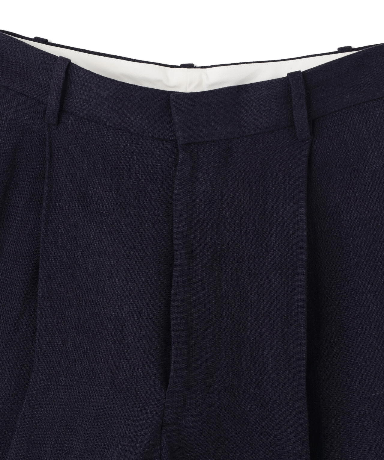 YLEVE / LINEN DOUBLE CLOTH TROUSERS