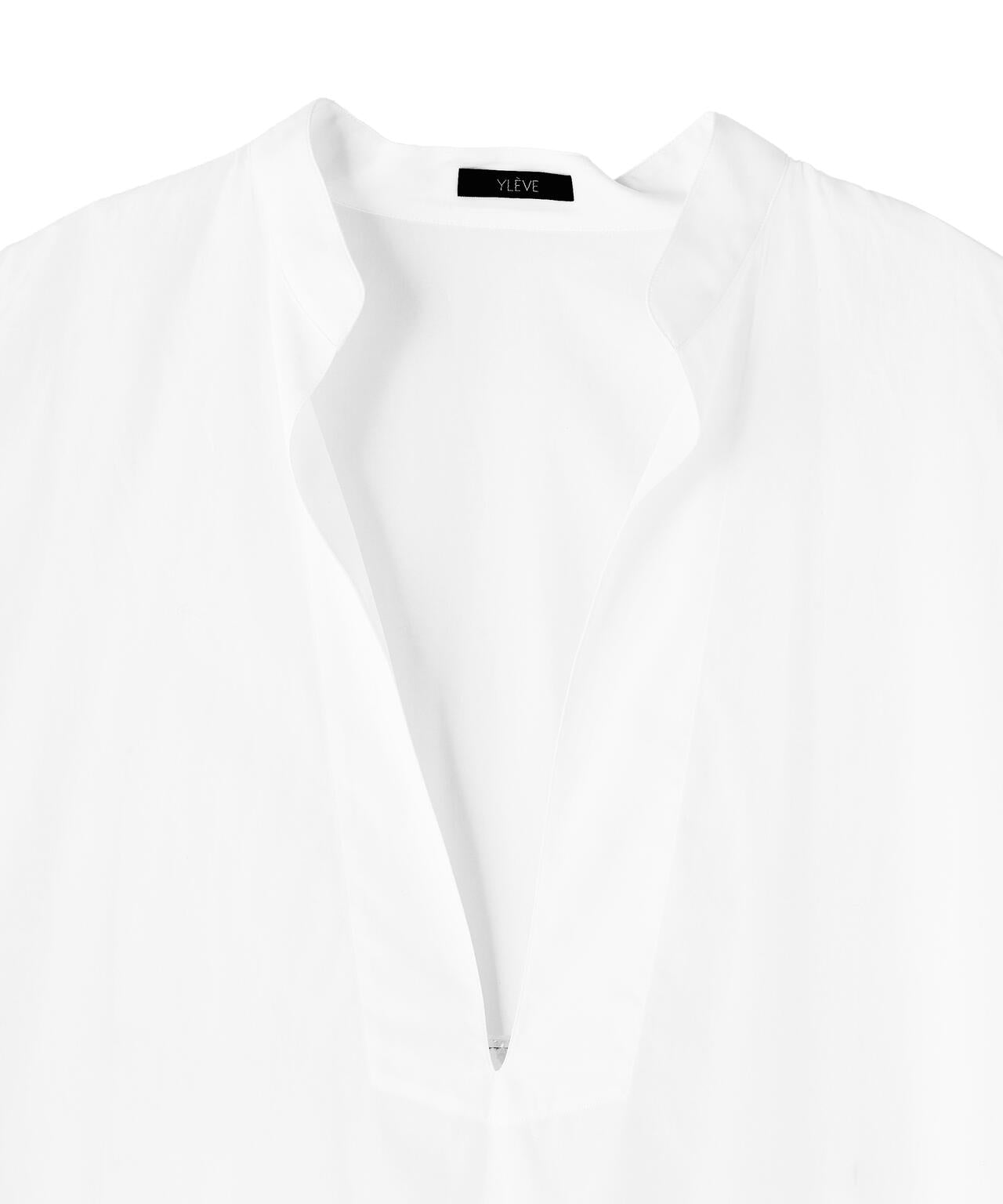 YLEVE / COTTON POPLIN LONG KAFTAN SHIRT
