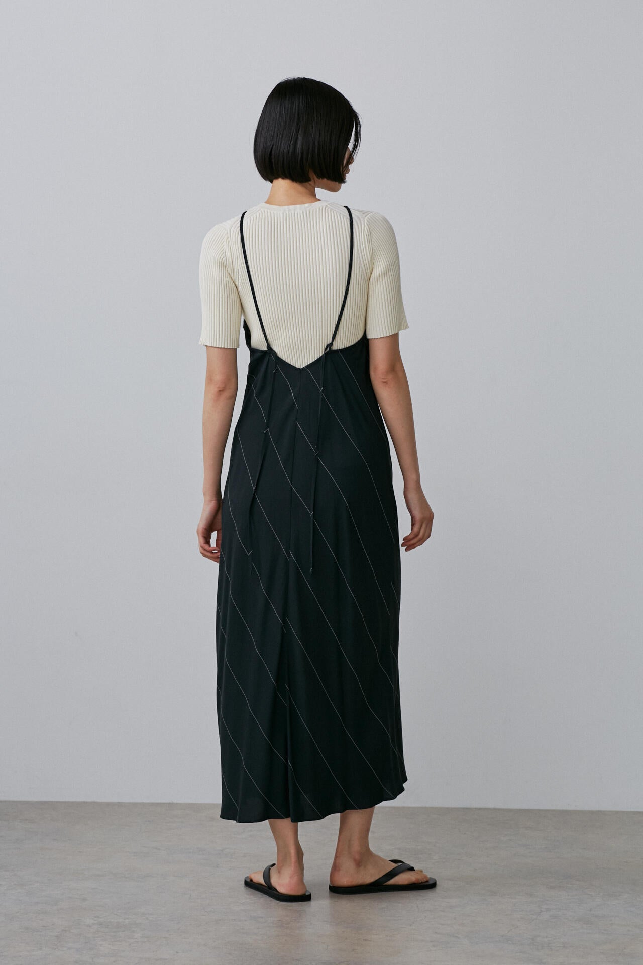 YLEVE / RAYON ACETATE STRIPE OP