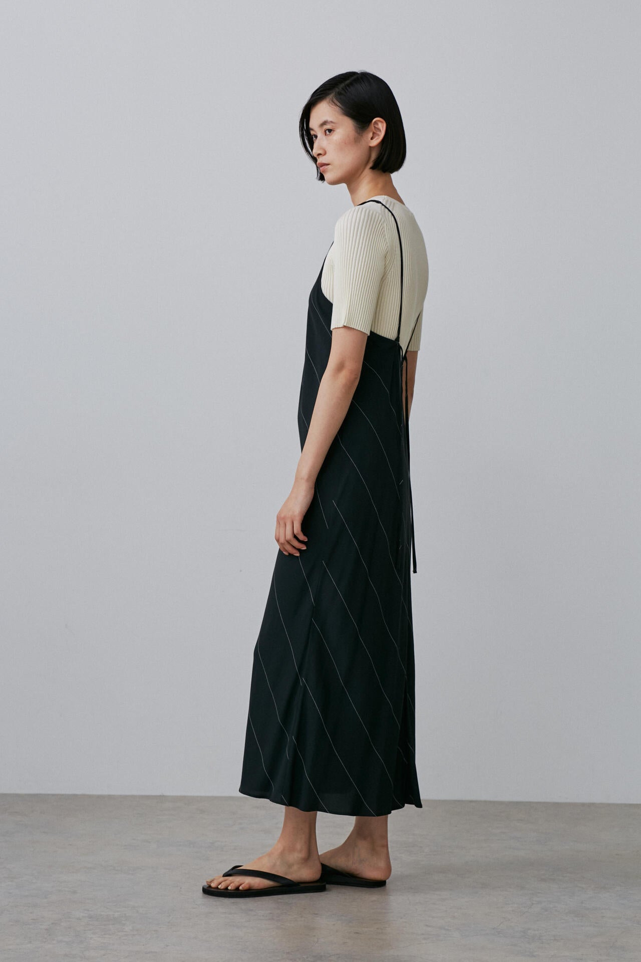 YLEVE / RAYON ACETATE STRIPE OP
