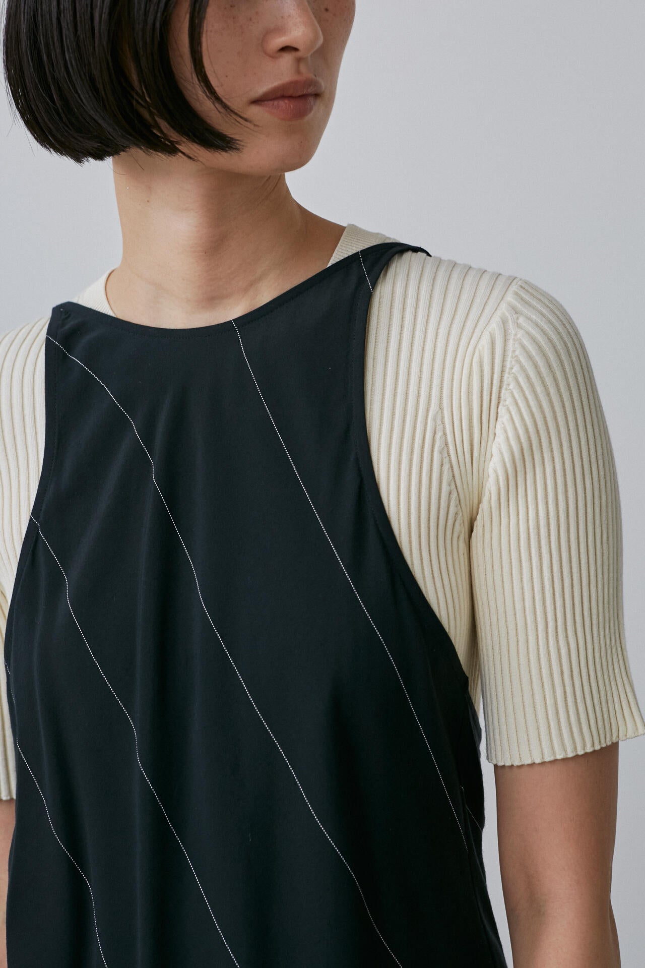 YLEVE / RAYON ACETATE STRIPE OP