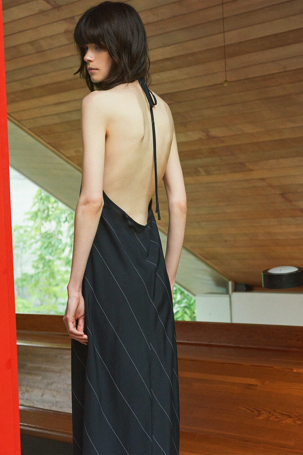 YLEVE / RAYON ACETATE STRIPE OP