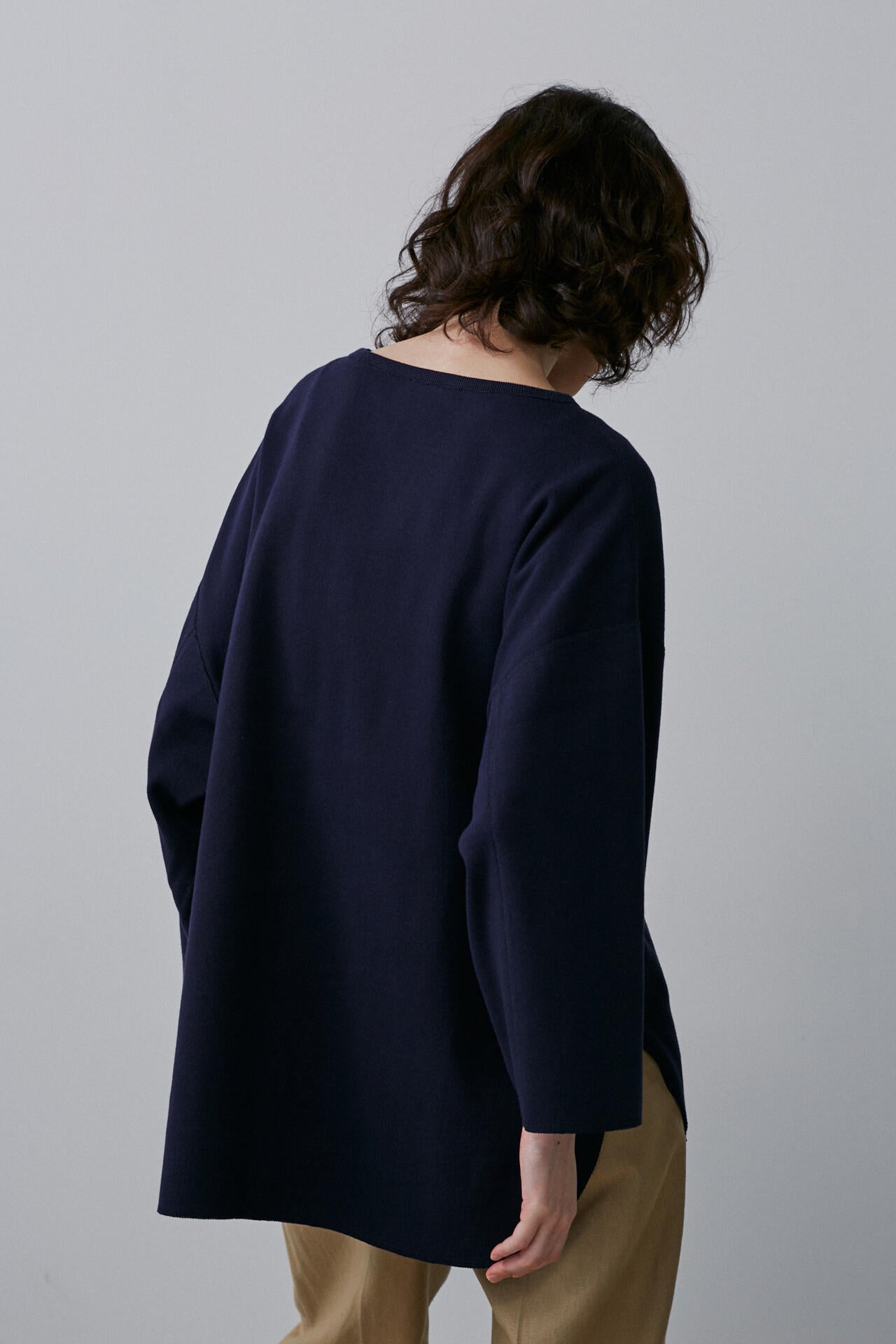 YLEVE / COTTON RIB PULLOVER BIG