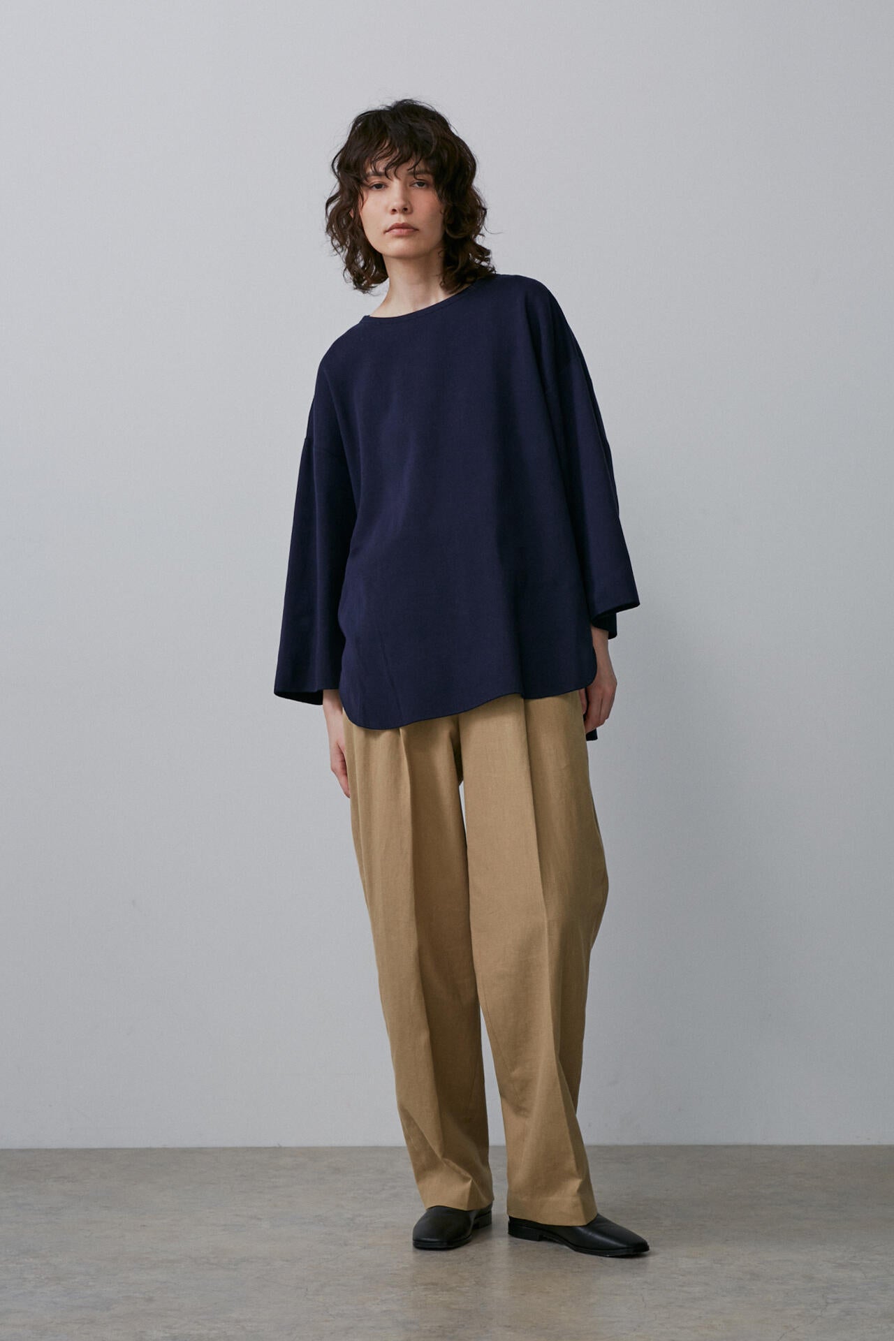 YLEVE / COTTON RIB PULLOVER BIG