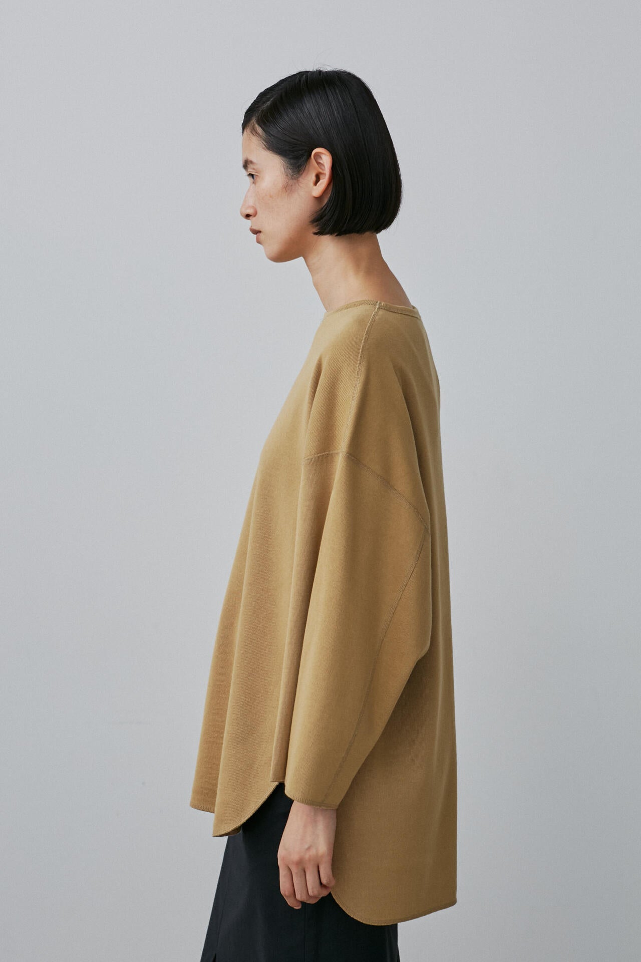 YLEVE / COTTON RIB PULLOVER BIG