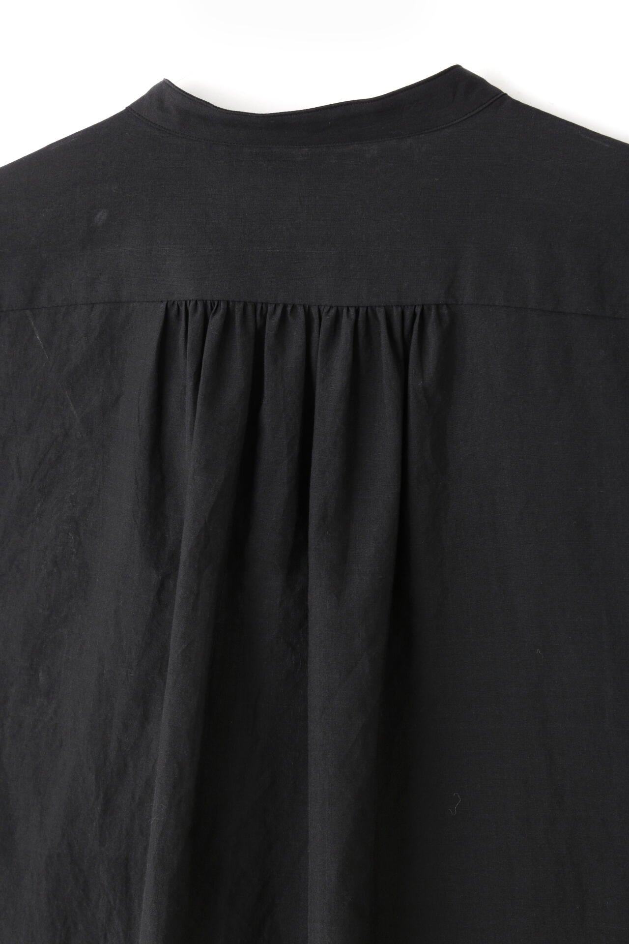 YLEVE / COTTON LAWN RUFFLED BL