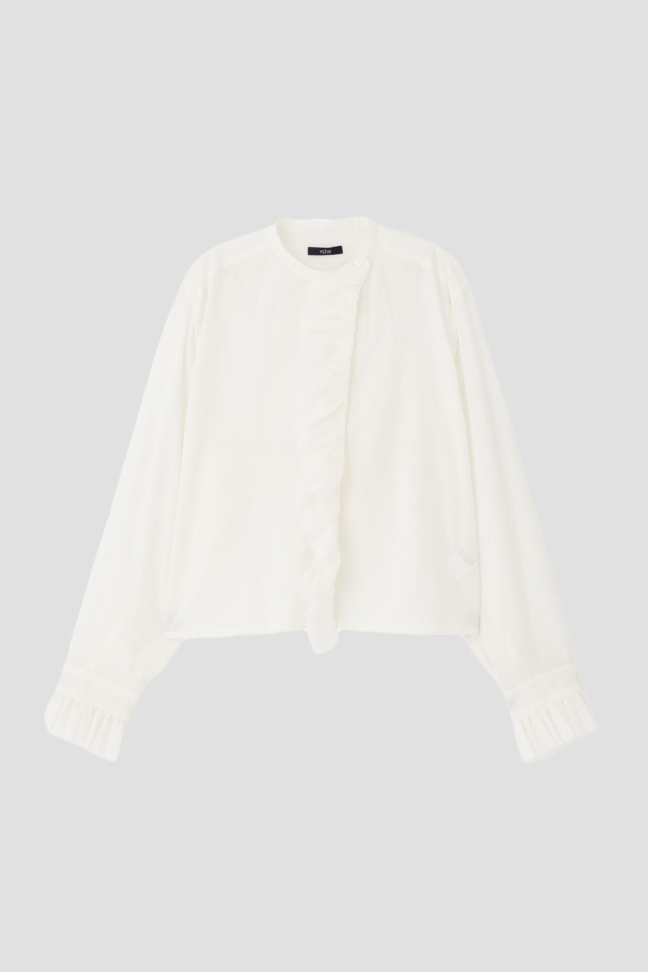 YLEVE / COTTON LAWN RUFFLED BL