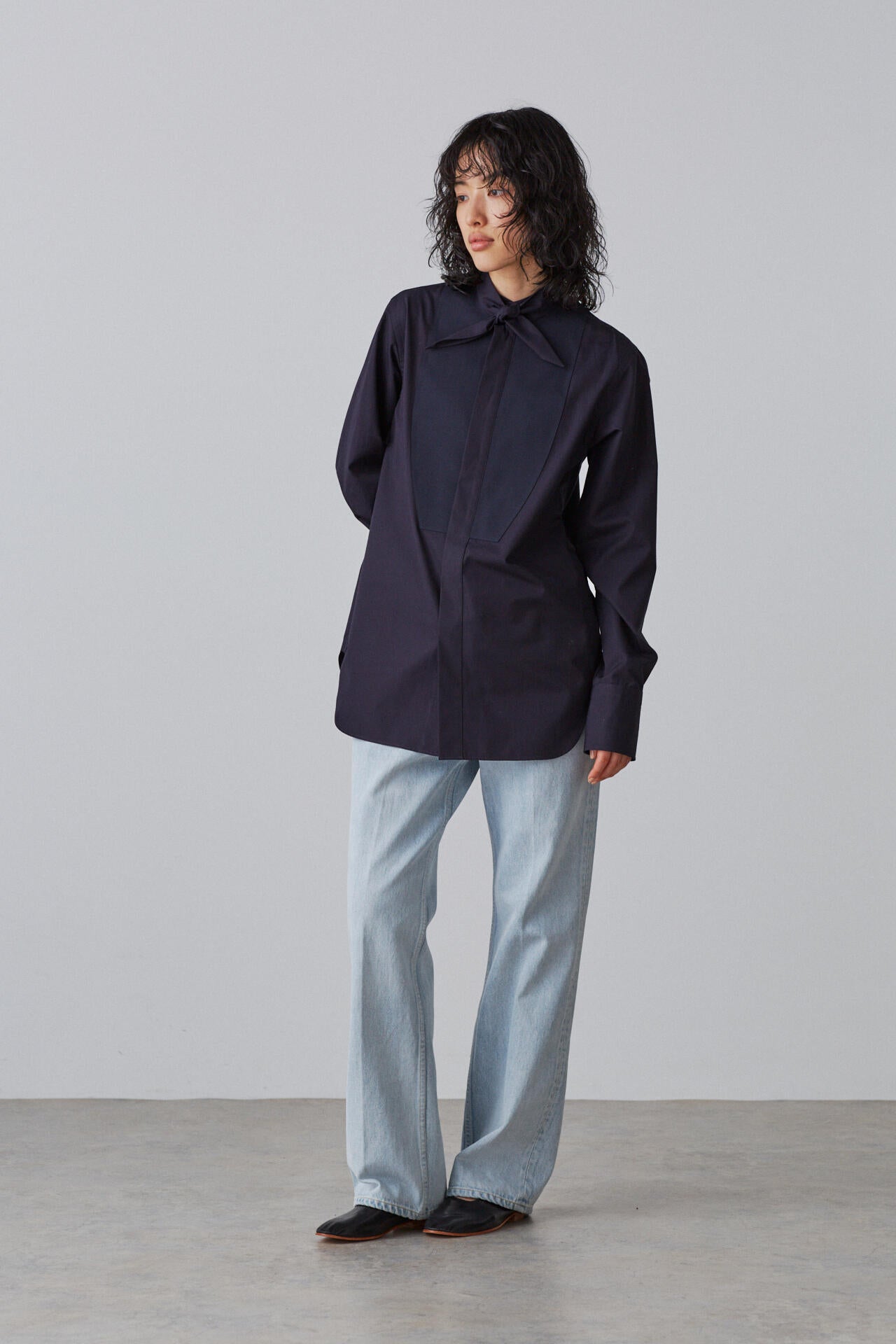 BOURRIENNE × YLEVE / SUPIMA COTTON TYPEWRITER SH / SHIN