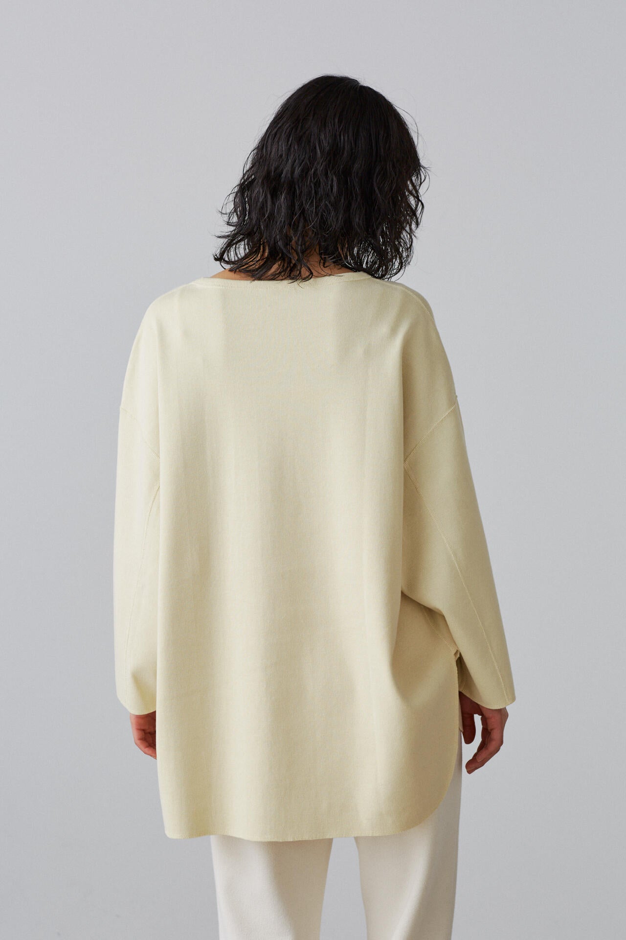 YLEVE / COTTON RIB PULLOVER BIG