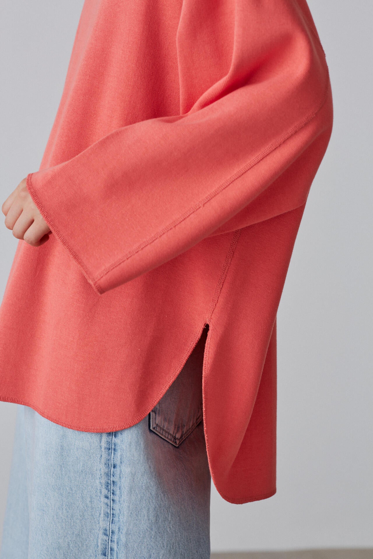 YLEVE / COTTON RIB PULLOVER BIG