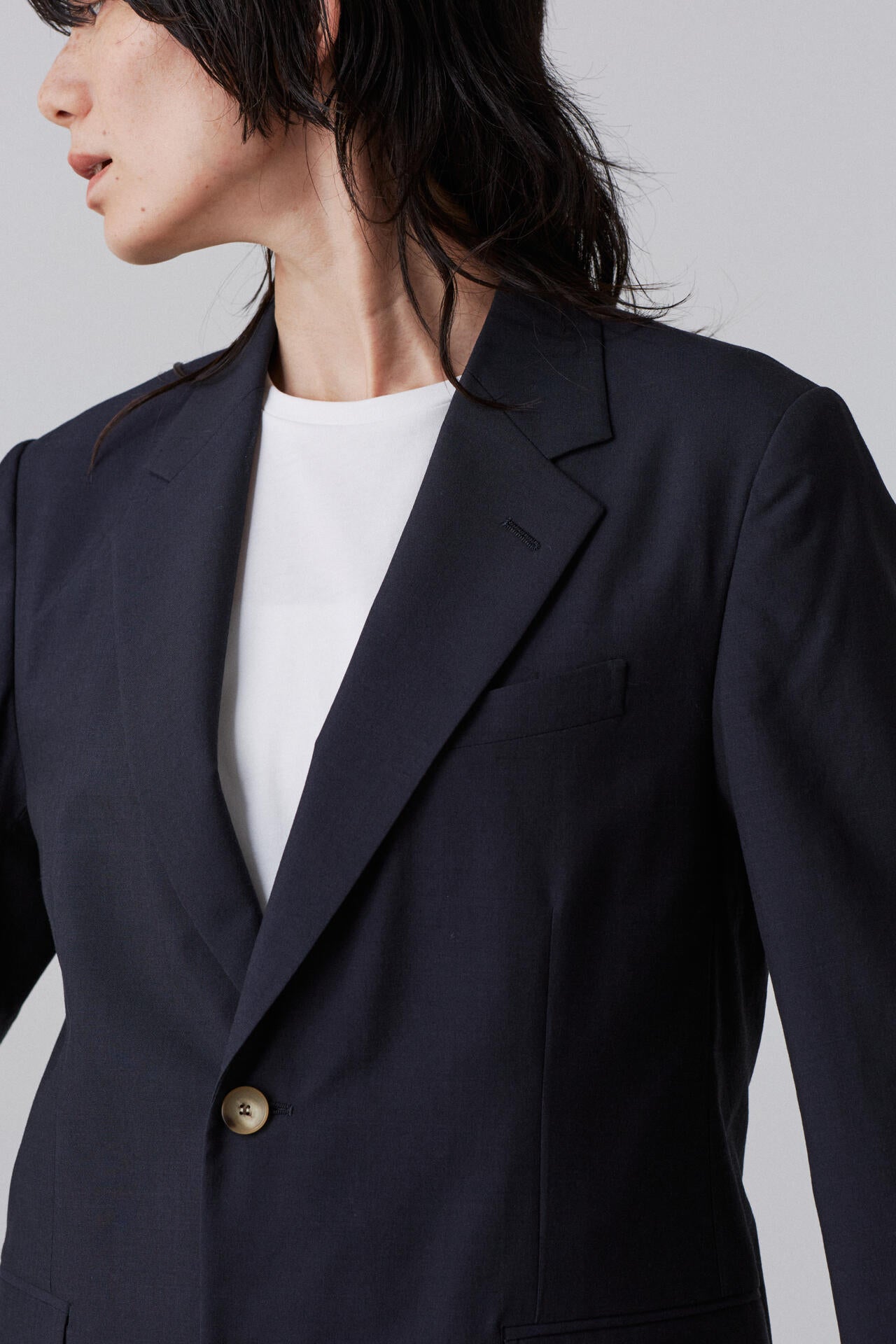 YLEVE / WOOL CHAMBRAY JACKET