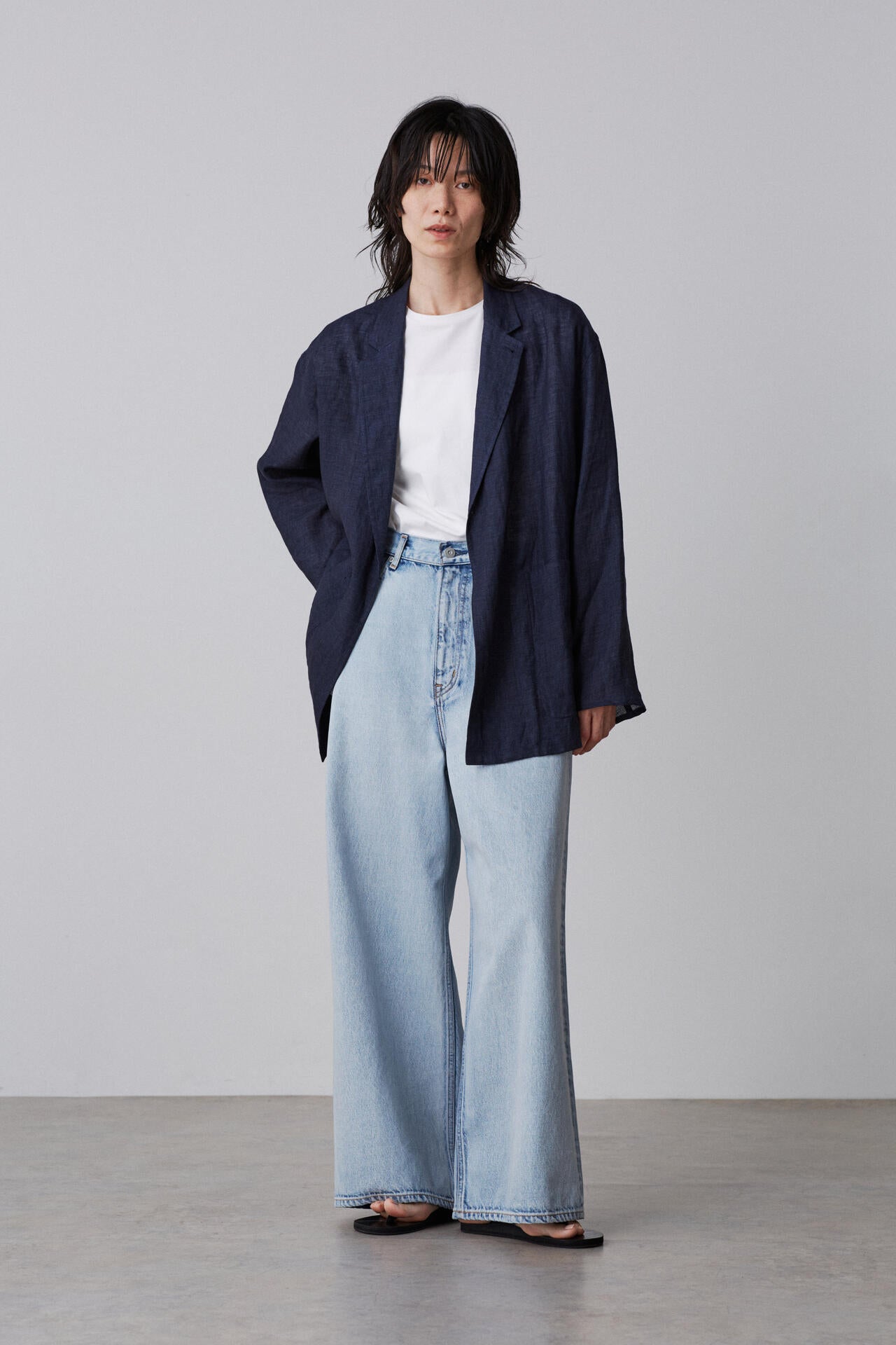 YLEVE / LINEN POPLIN JACKET