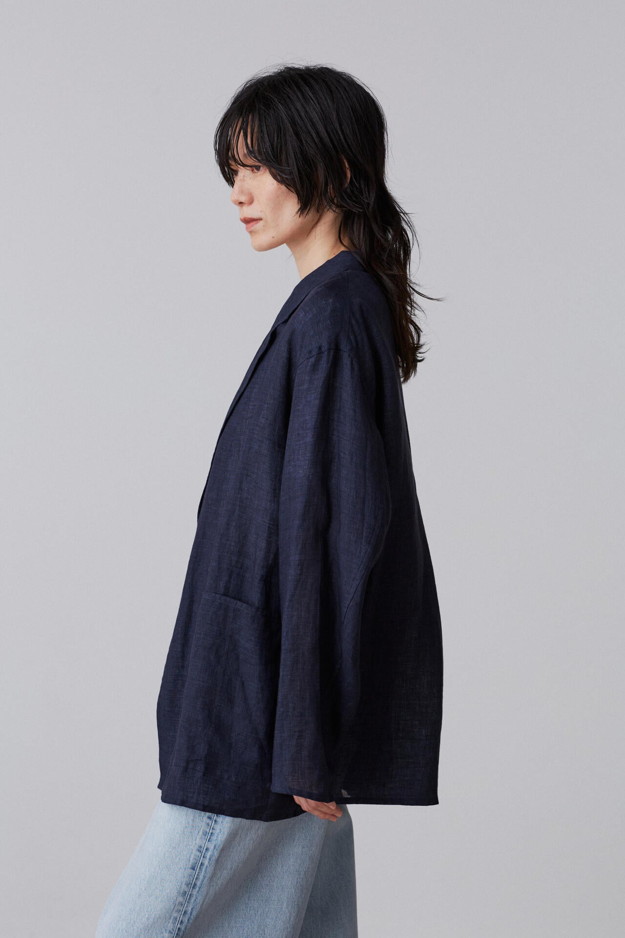 YLEVE / LINEN POPLIN JACKET