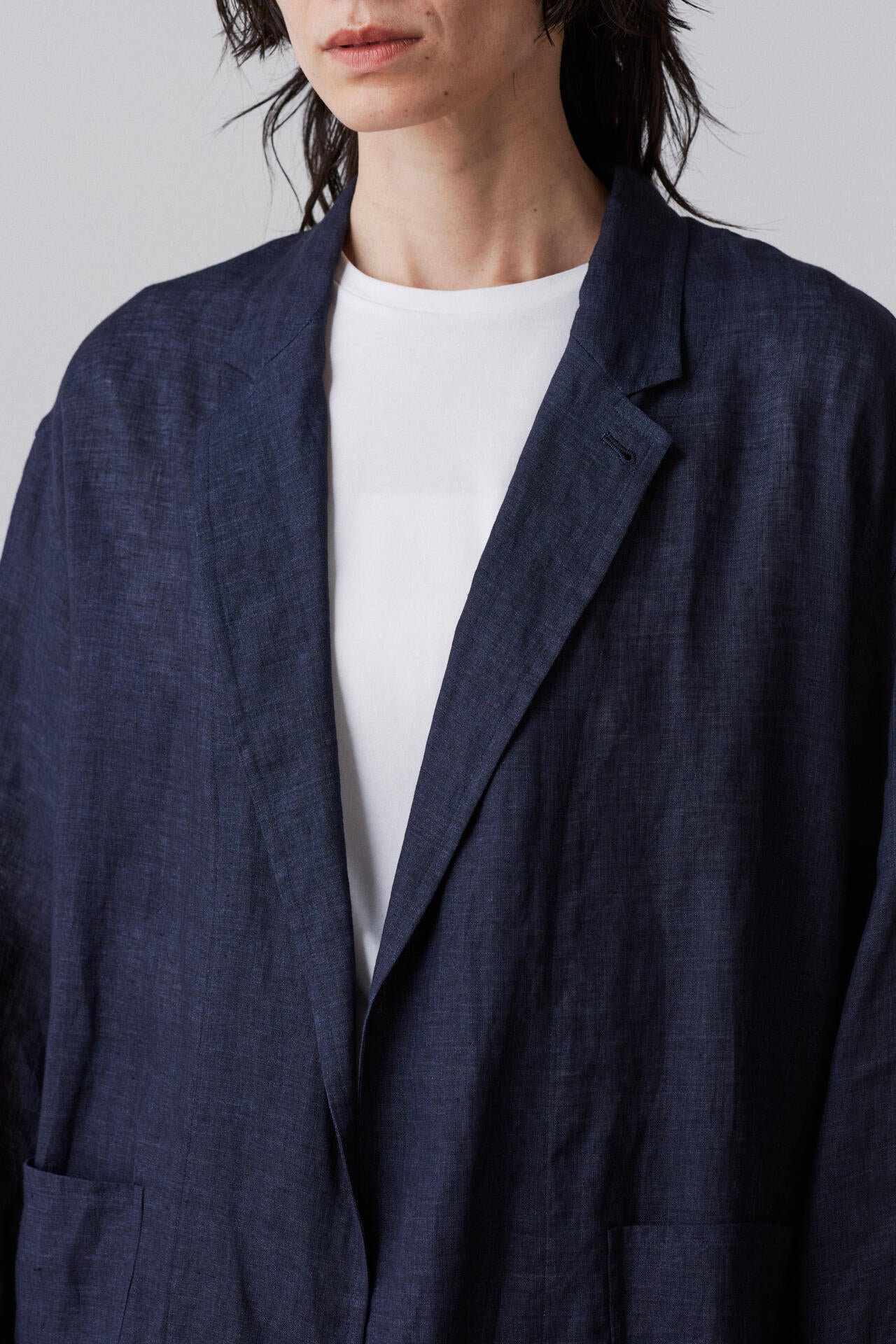 YLEVE / LINEN POPLIN JACKET