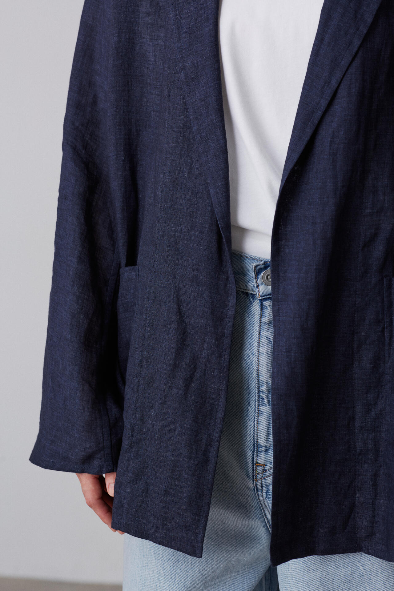 YLEVE / LINEN POPLIN JACKET