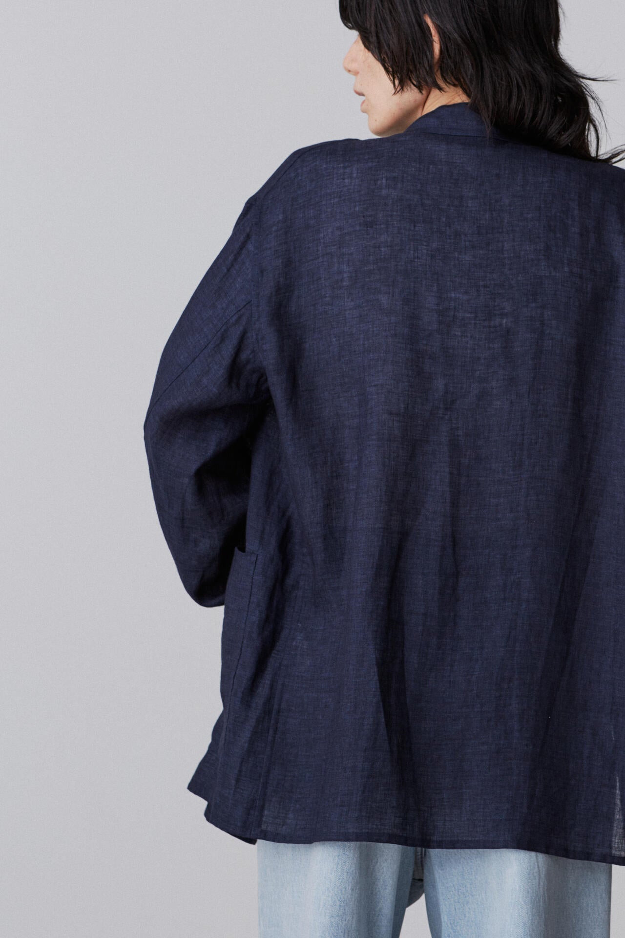 YLEVE / LINEN POPLIN JACKET
