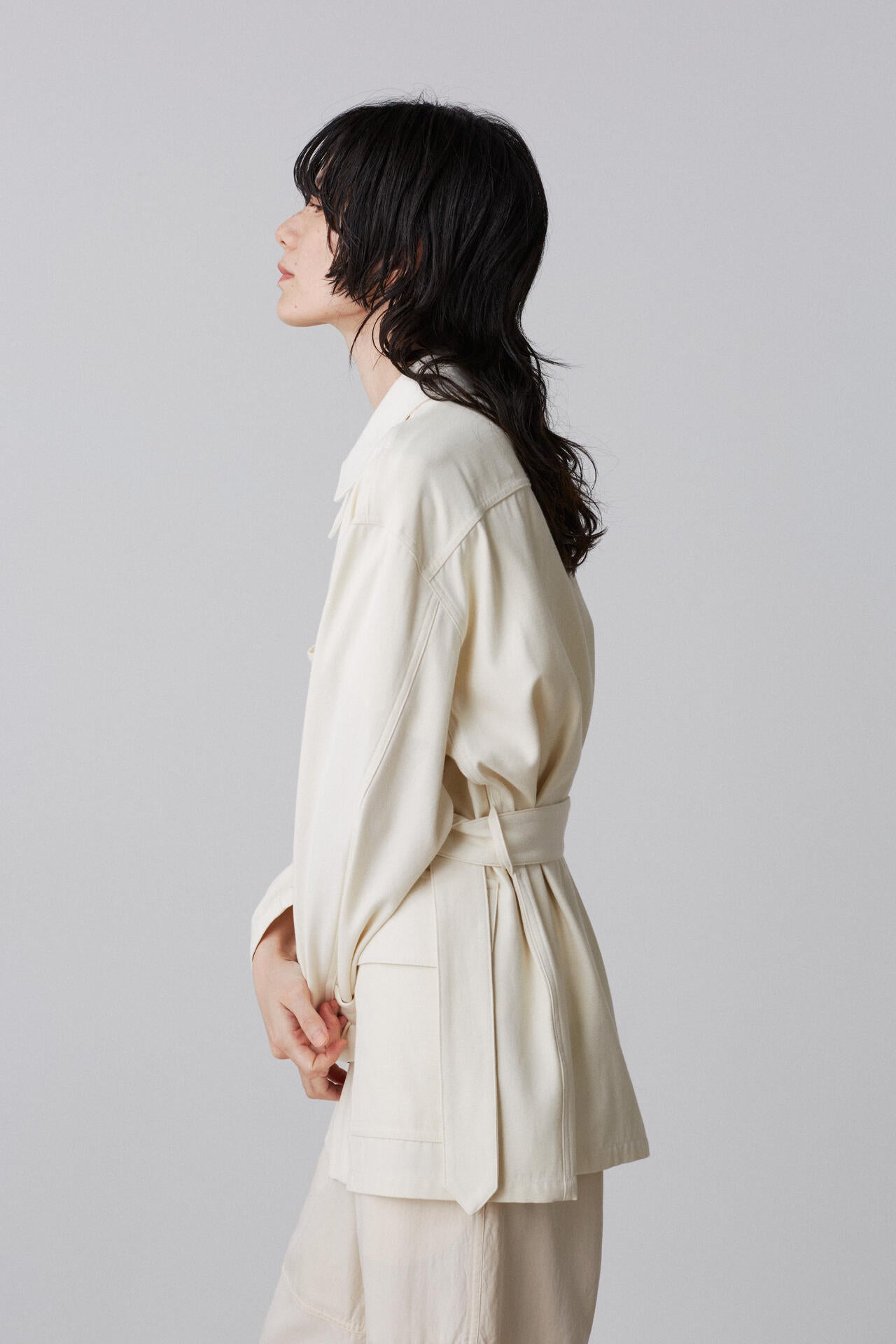 YLEVE / VISCOSE COTTON COVERALL JACKET