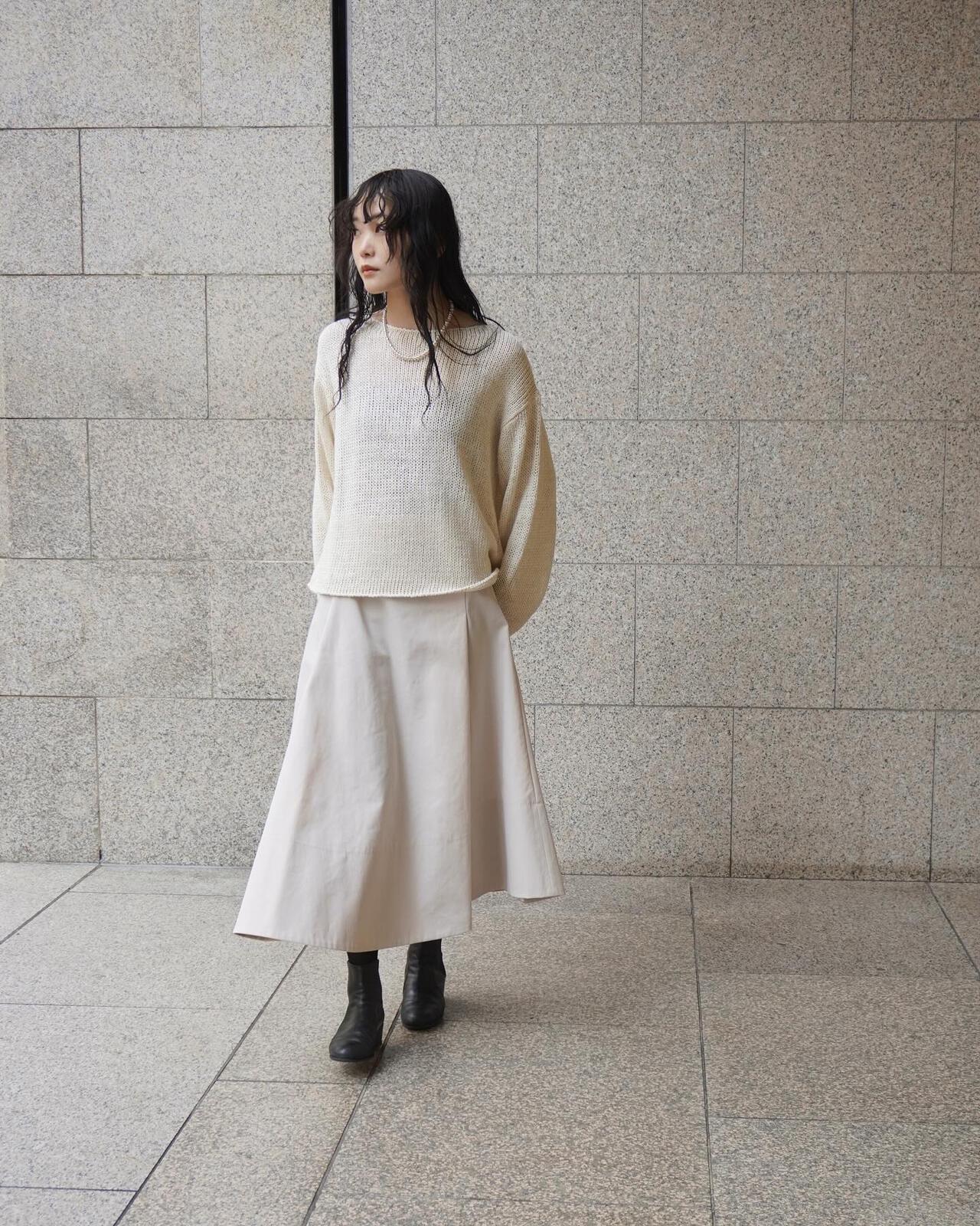 YLEVE / RECYCLE POLYESTER SKIRT