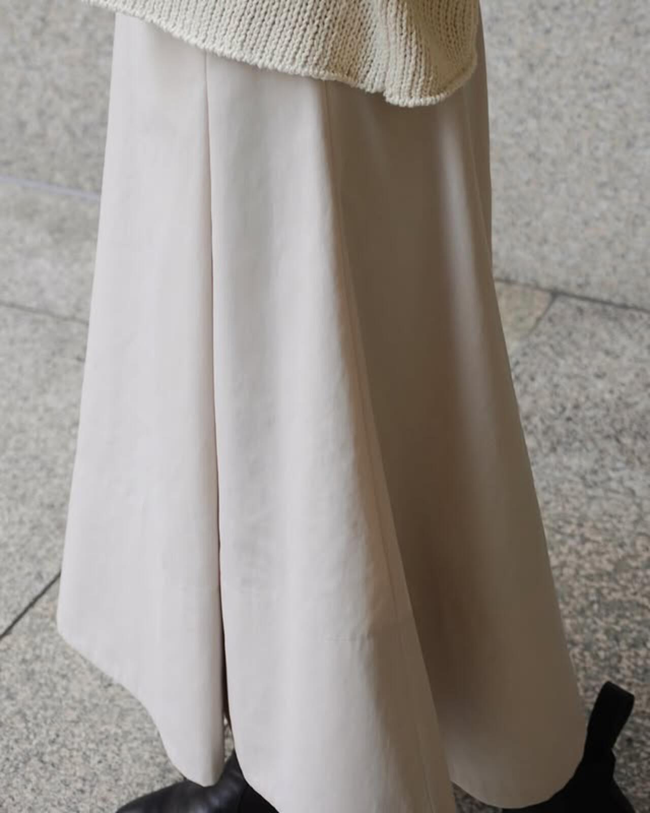 YLEVE / RECYCLE POLYESTER SKIRT