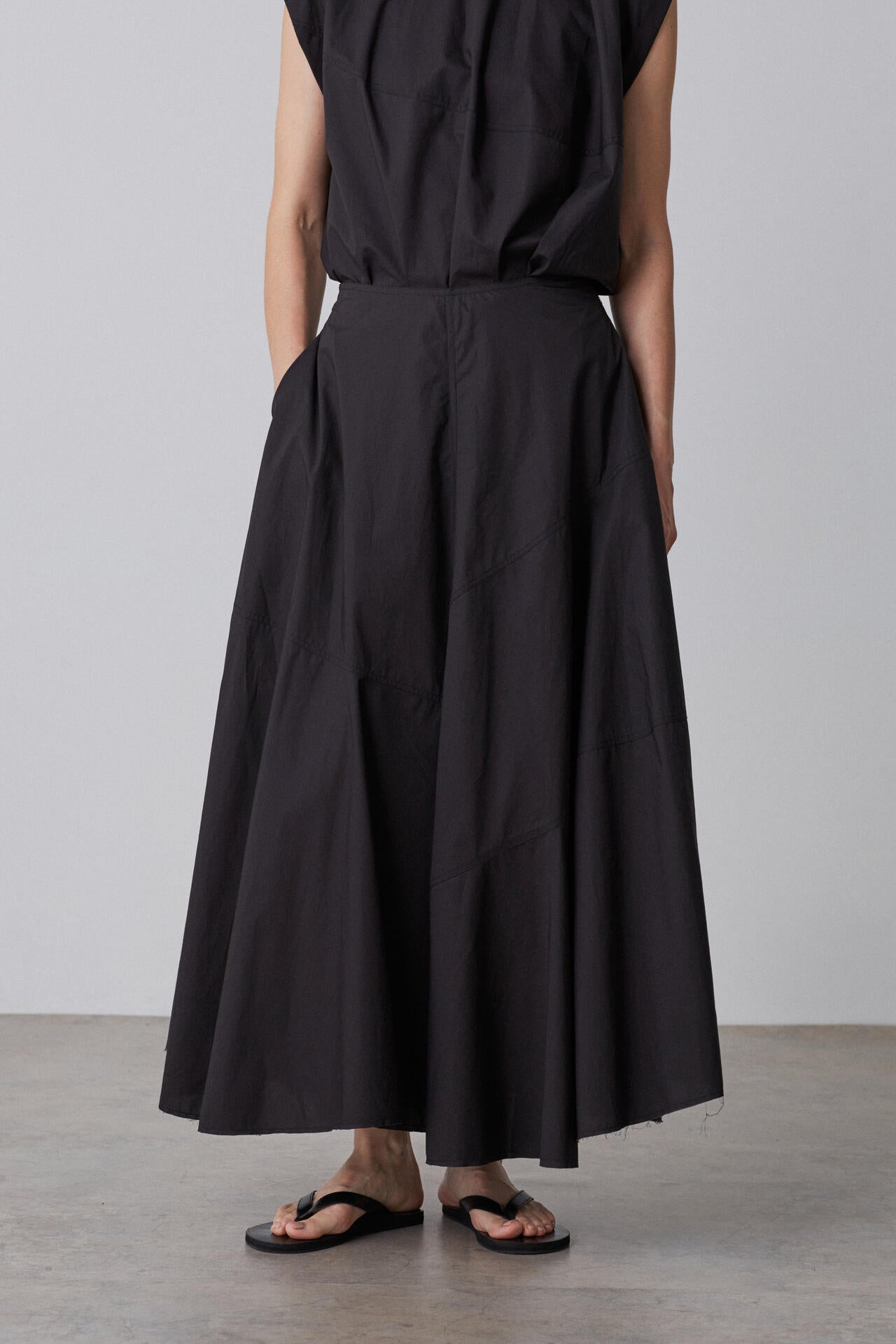 YLEVE / SUVIN COTTON TYPEWRITER SKIRT