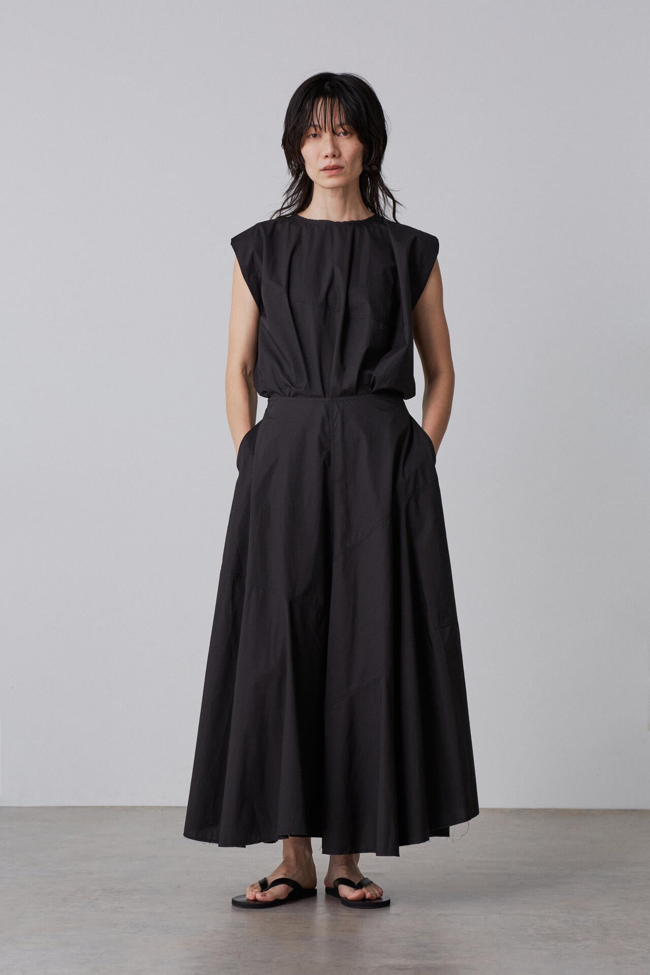 YLEVE / SUVIN COTTON TYPEWRITER SKIRT