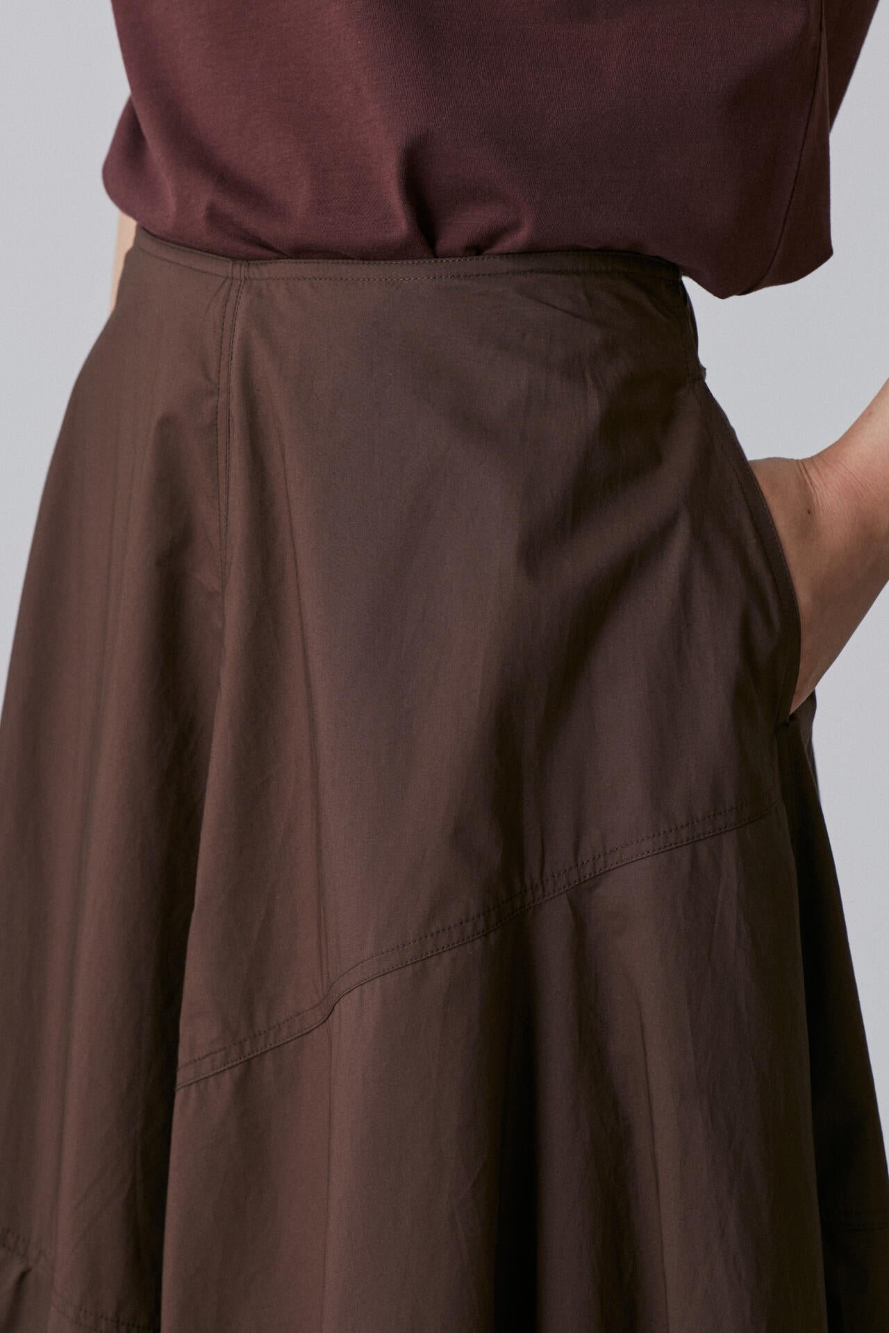YLEVE / SUVIN COTTON TYPEWRITER SKIRT