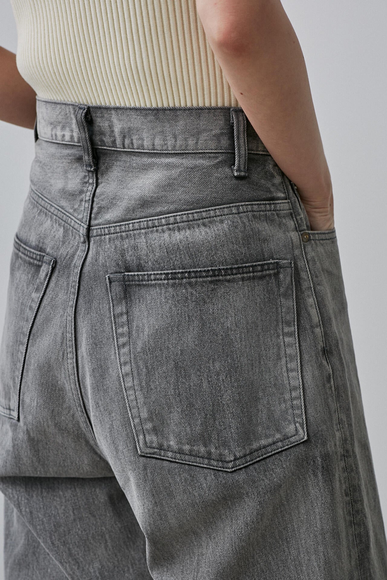 YLEVE / 13.5oz DENIM BAGGY FADE