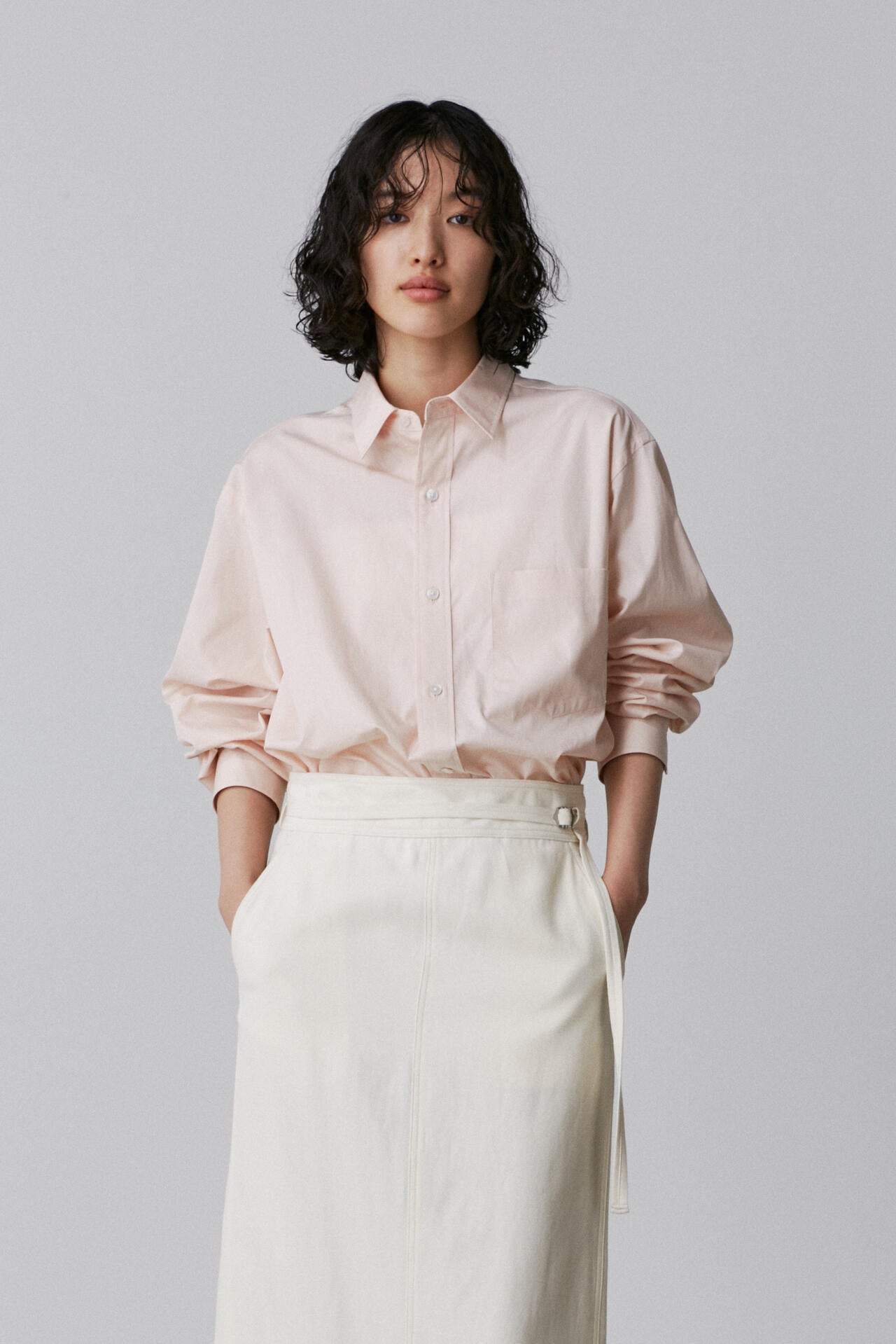 YLEVE / COTTON BROAD SHIRT