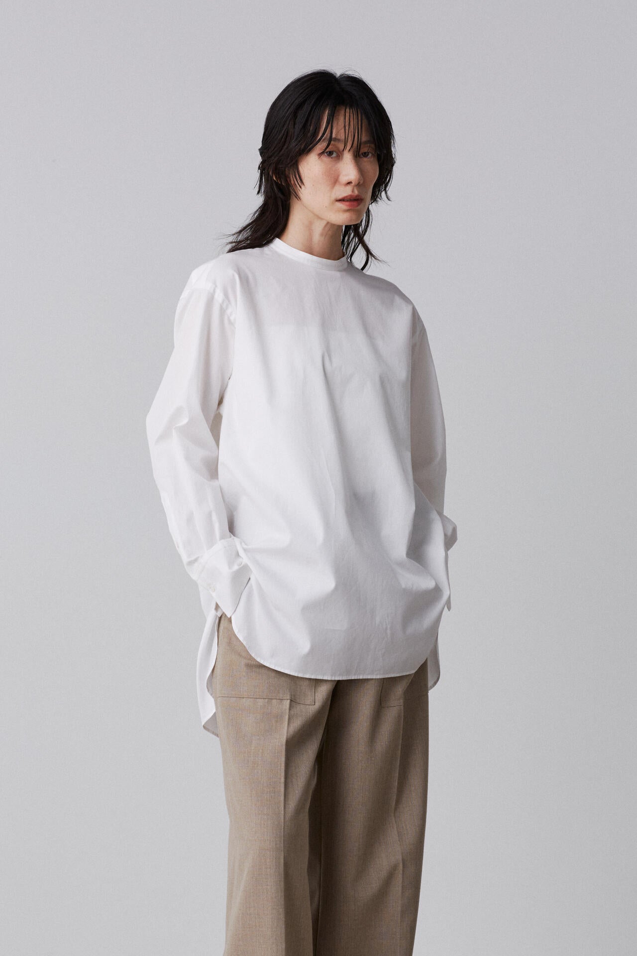 YLEVE / COTTON BROAD PULL OVER SHIRT