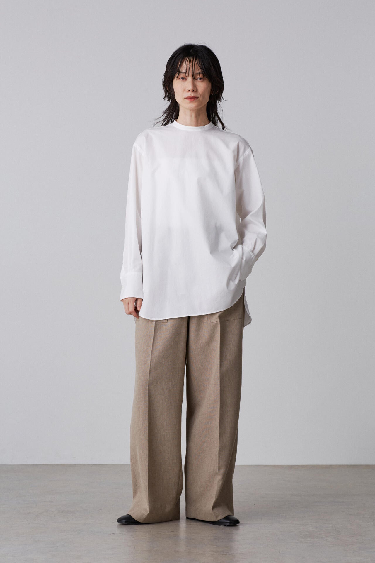 YLEVE / COTTON BROAD PULL OVER SHIRT